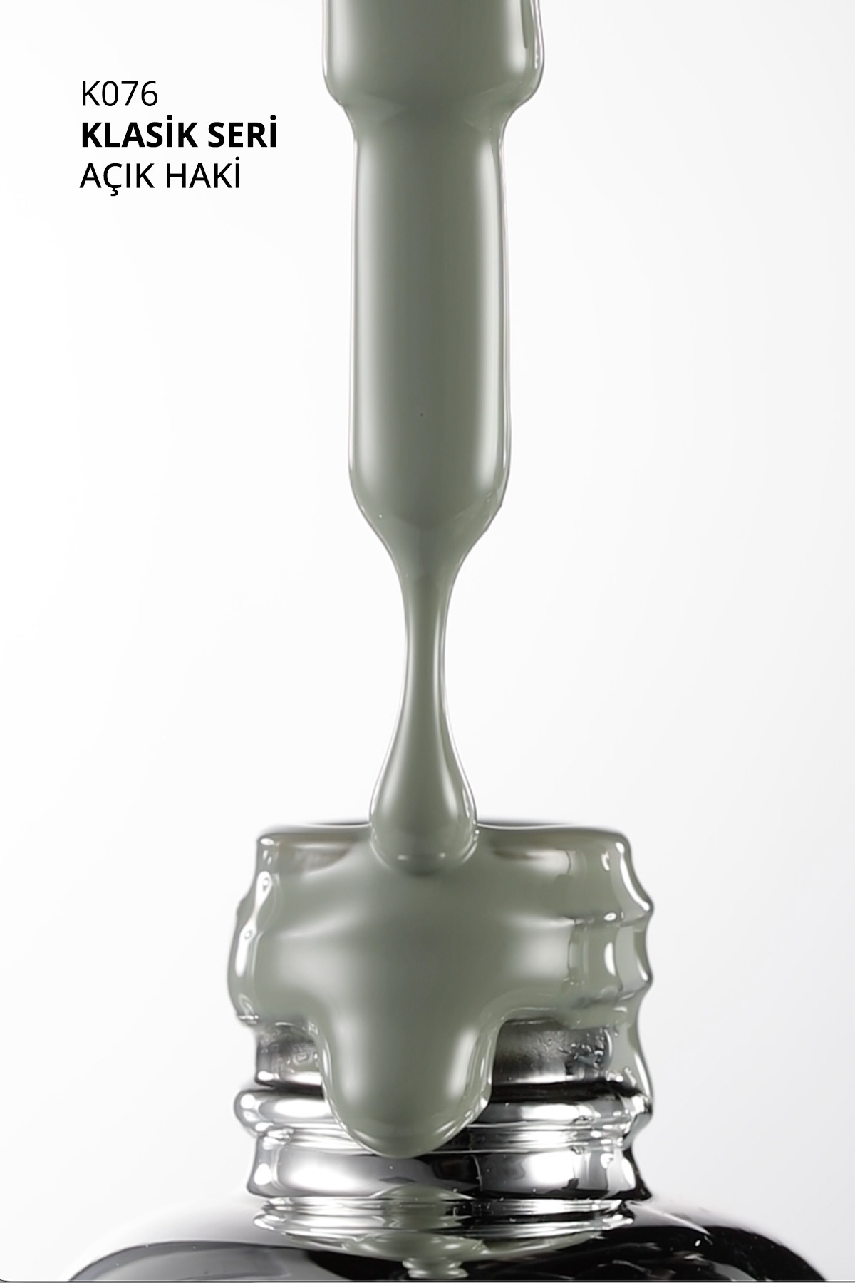 Kalıcı Oje K076 Açık Haki 10 ml — سبز 8860101A01S09K076 — تصویر 7 از 8