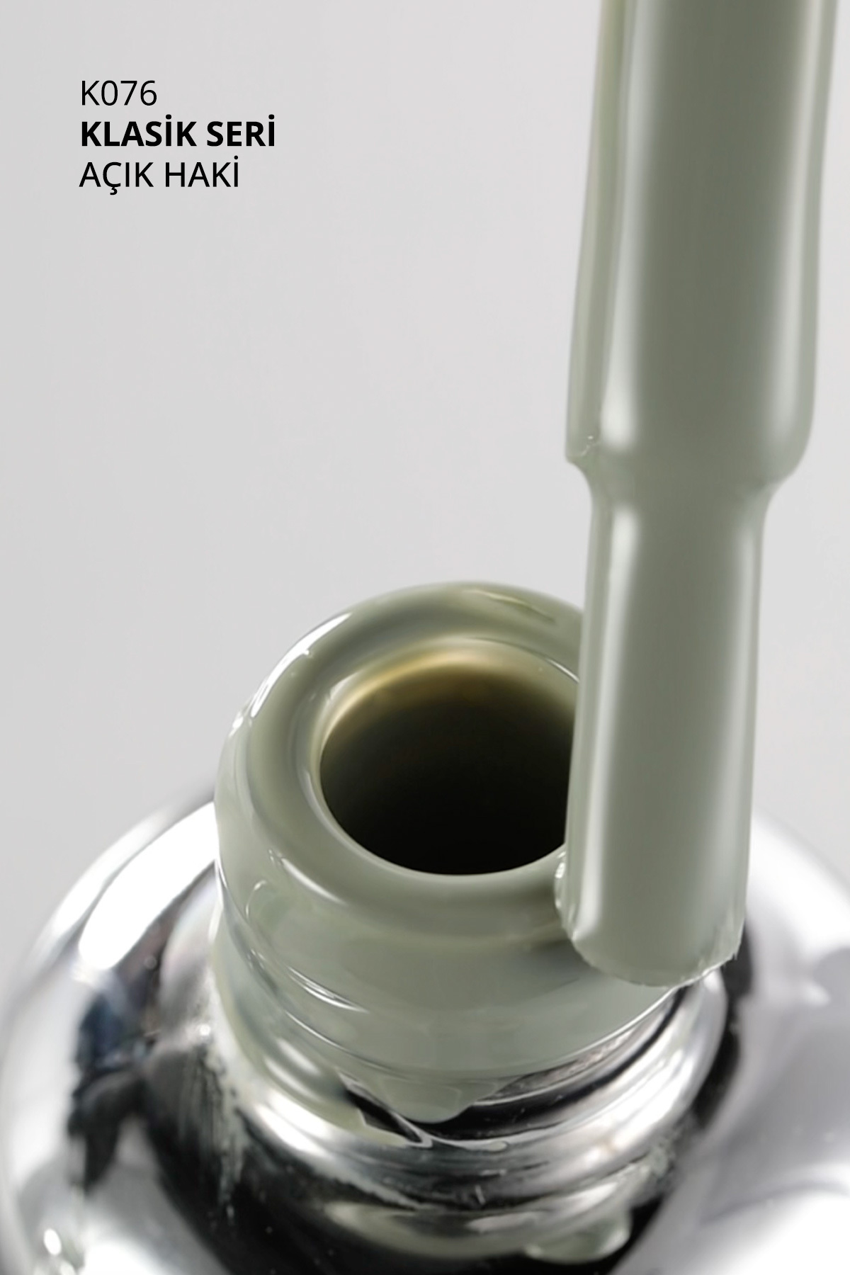 Kalıcı Oje K076 Açık Haki 10 ml — سبز 8860101A01S09K076 — تصویر 8 از 8