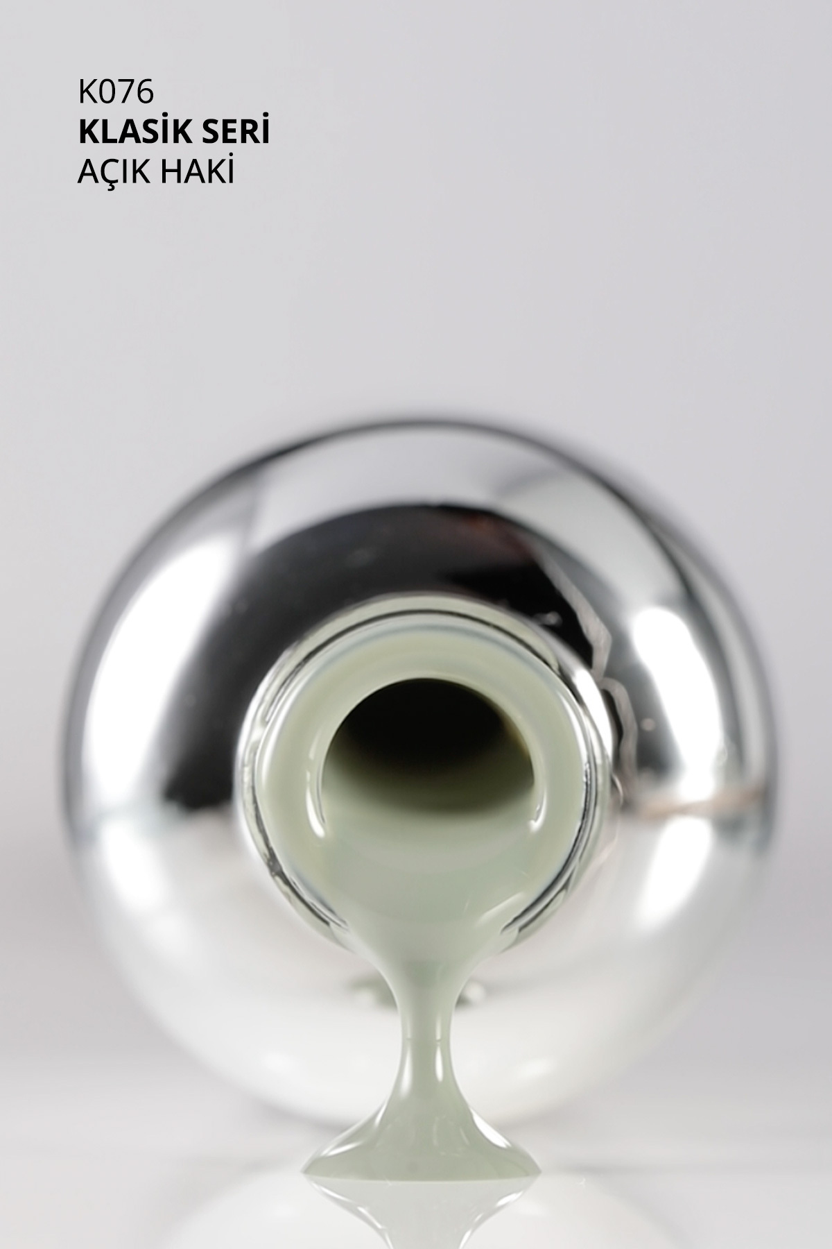 Kalıcı Oje K076 Açık Haki 10 ml — سبز 8860101A01S09K076 — تصویر 5 از 8