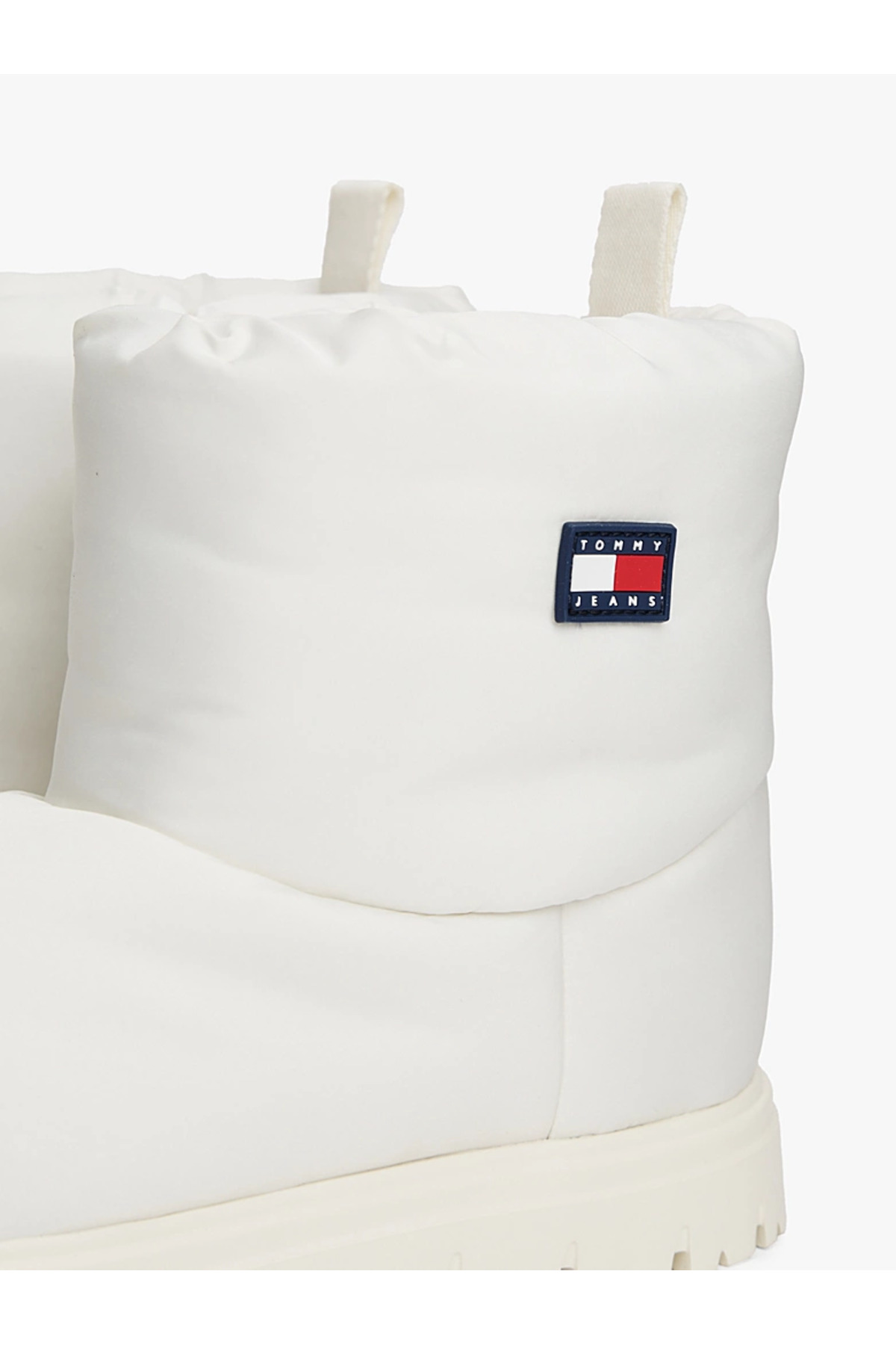 Tommy Hilfiger Kadın Kalın Tabanlı Bağcıklı Su Geçirmez Kışlık Beyaz Bot & Bootie görsel 6