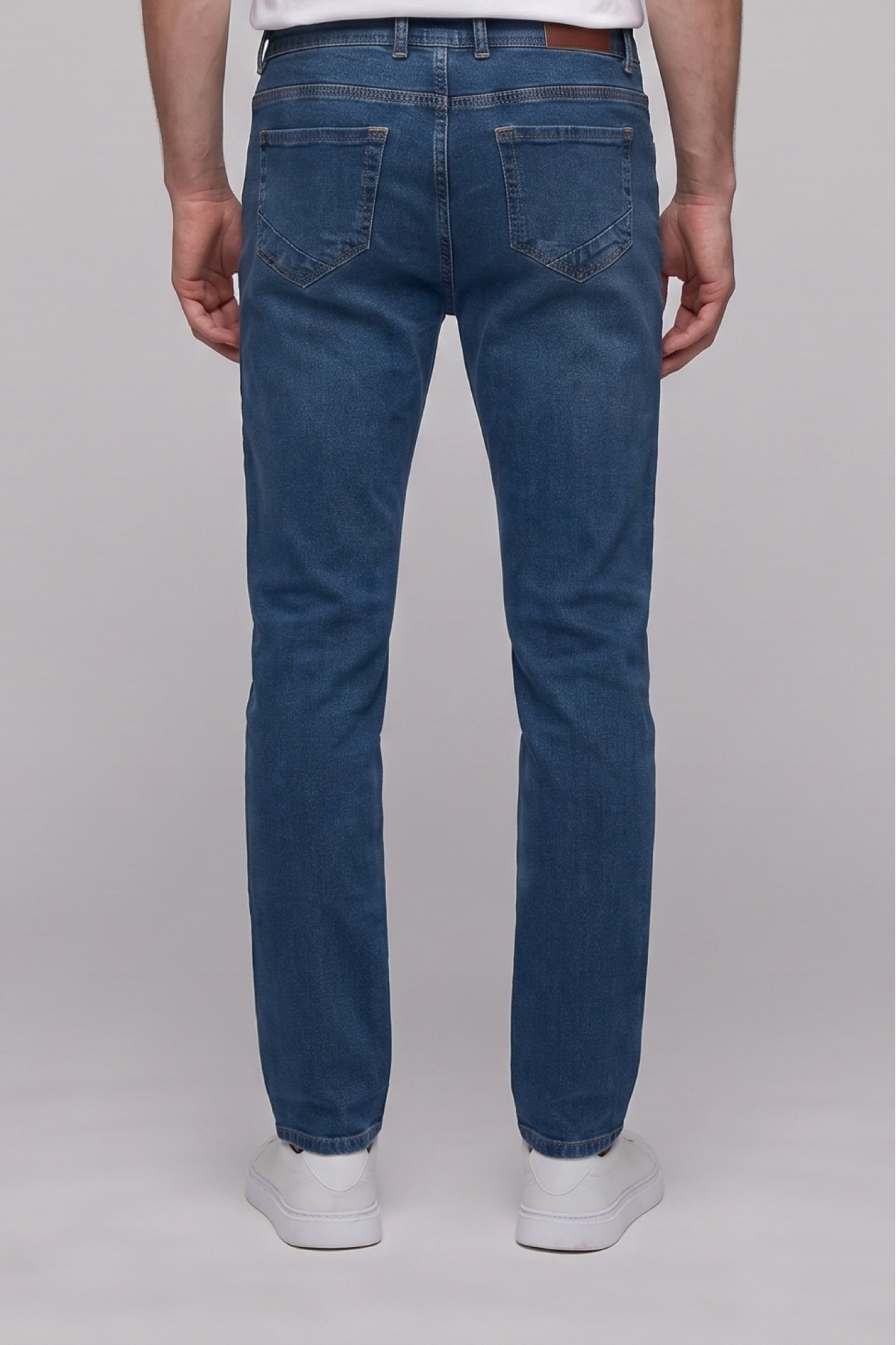 D'S Damat Ds Damat Slim Fit İndigo Denim Pantolon görsel 3