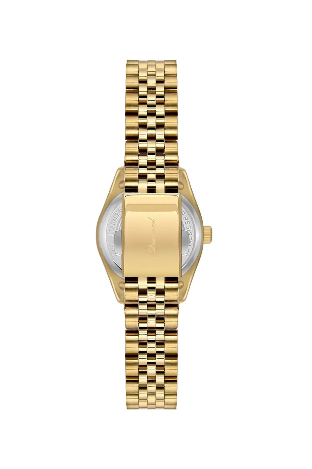 Daniel Klein Rolex Dizayn Pırlanta Taşlı Özel Diamond Serisi Küçük Kasalı (28 MM) Gold Renk Kadın Kol Saati görsel 3
