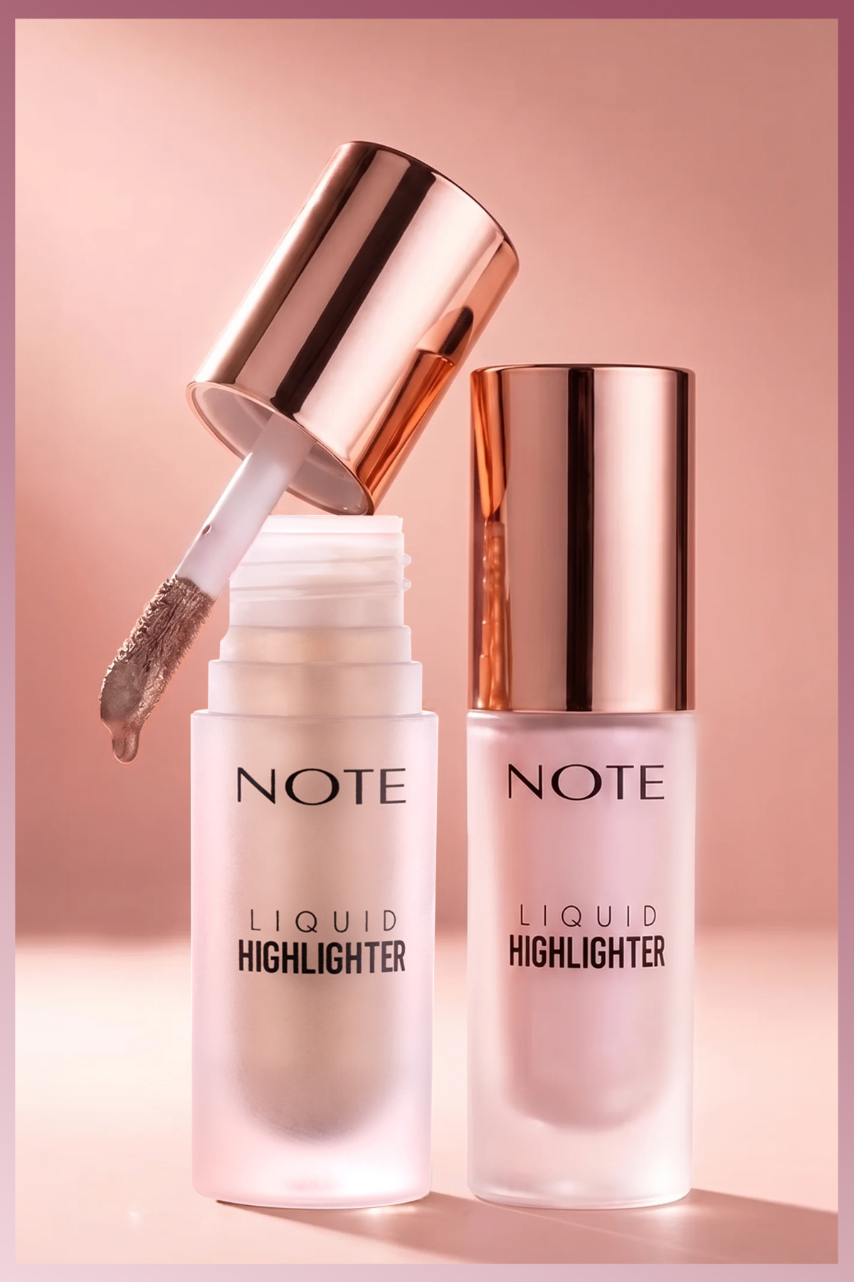 Liquid Highlighter Nemlendirici Etkili Likit Aydınlatıcı - 100 Soft Pink — نقره‌ای HLR LIQUID — تصویر 7 از 8