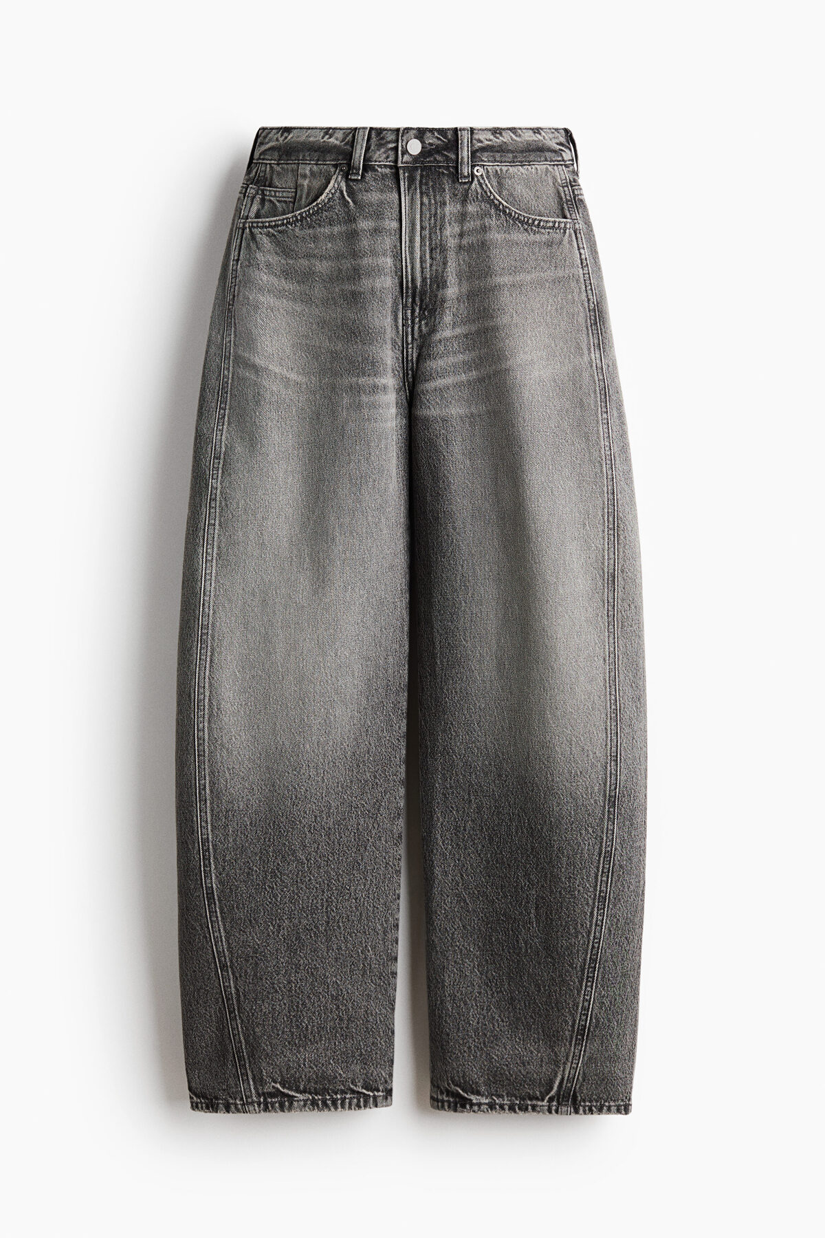 H&M Barrel High Waist Jeans görsel 3