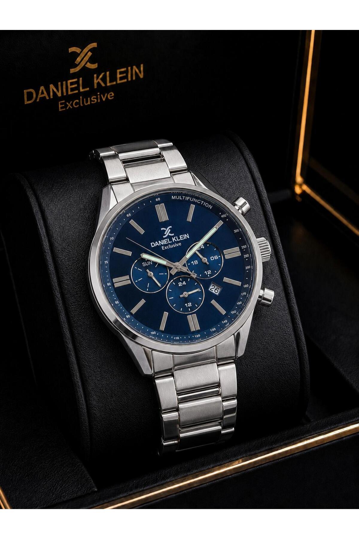 Daniel Klein Damat Ve Takım Elbiseye Özel 2 Yıl Garantili Çelik Kordon Erkek Kol Saati VS.BLKT.1062