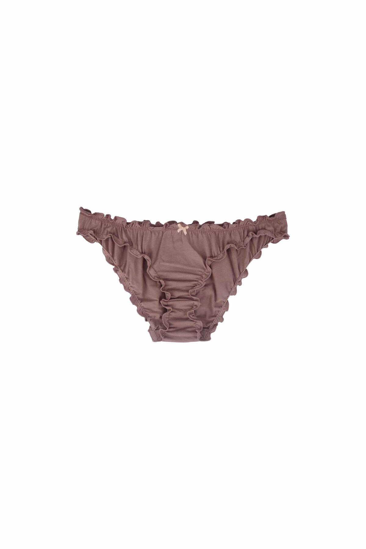 Dominant Kadın Çamaşır Pamuklu Renkli FIRFIRLI BİKİNİ Külot 4'lü Paket görsel 3