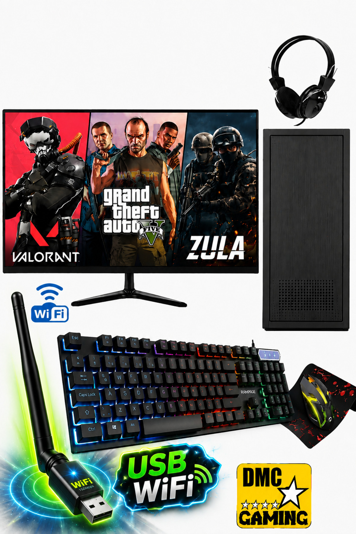 ミ*ク様 【良品】ゲーミング風PC Core i7 860＆HD 7850 8G DMC Zx54 I7 860,16GB RAM,256GB SSD,4GB R7240 128bit EKRAN KARTI,19