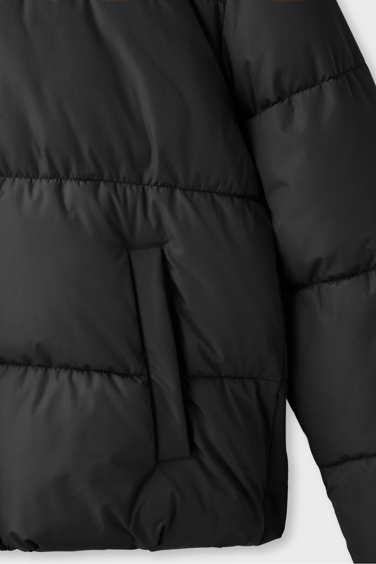 Stradivarius Kapüşonlu basic şişme ceket görsel 8