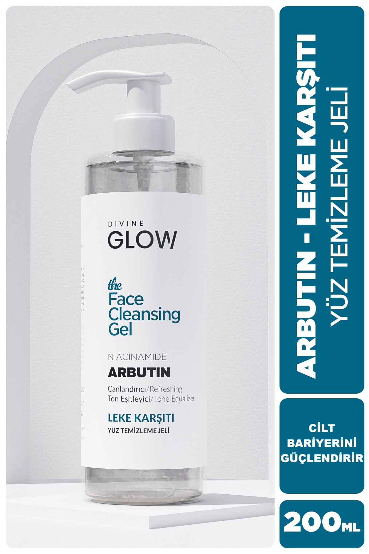 Divine Glow Arbutin & Niacinamide Ton Eşitleyici Yüz Temizleme Jeli 200 Ml, Yüz Temizleyici — TYCCQK4NGN172745052389022