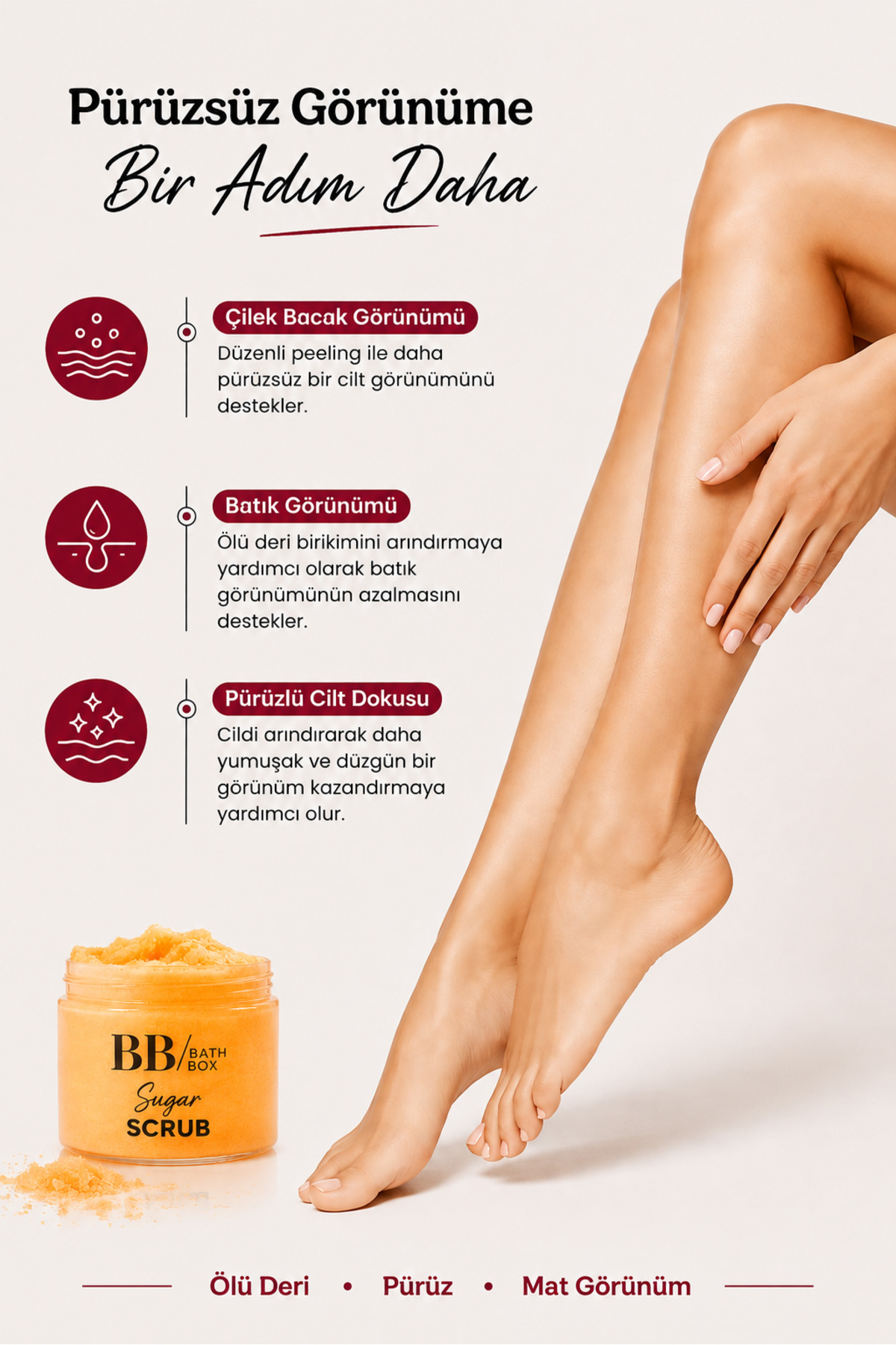 Egzotik Kokulu Köpüren Şeker Scrub,Cilt Arındırıcı & Yumuşatıcı Peeling 160 gr — SSEGZT — تصویر 6 از 9
