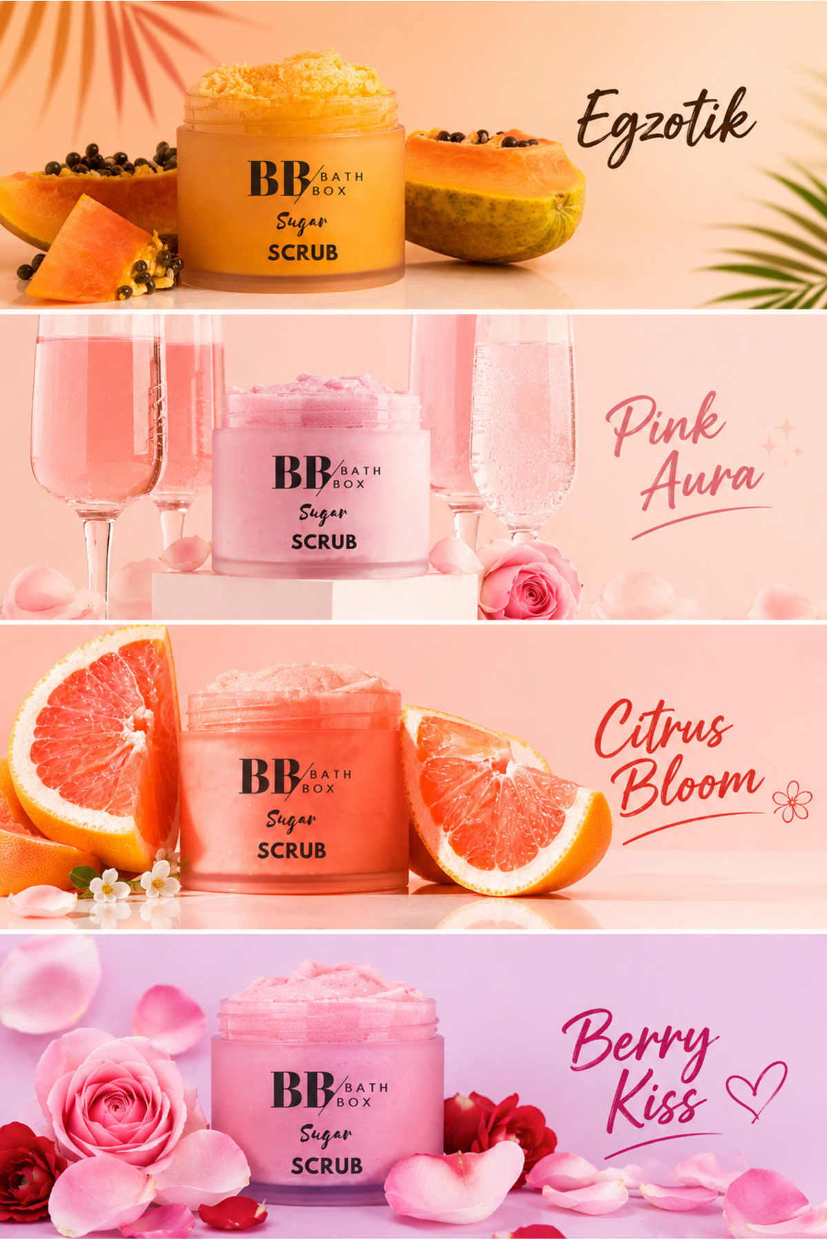 Egzotik Kokulu Köpüren Şeker Scrub,Cilt Arındırıcı & Yumuşatıcı Peeling 160 gr — SSEGZT — تصویر 8 از 9