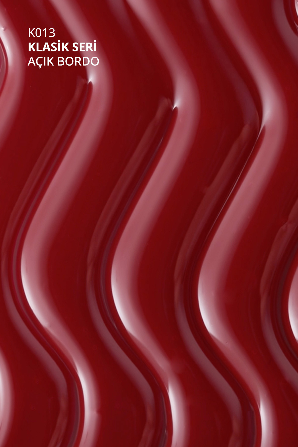 Kalıcı Oje K013, Açık Bordo, 10 ml — زرشکی 8860101A01S09K013 — تصویر 5 از 7