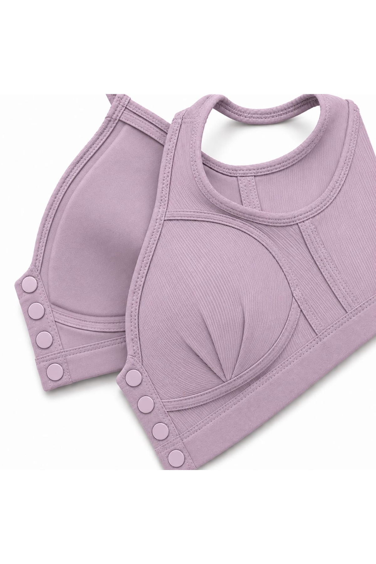Efrayim Manessa Lingerie Kadın Önden Düğmeli Çıtçıtlı Balensiz Toparlayıcı Geniş Askılı Rahat Günlük Sütyen görsel 2