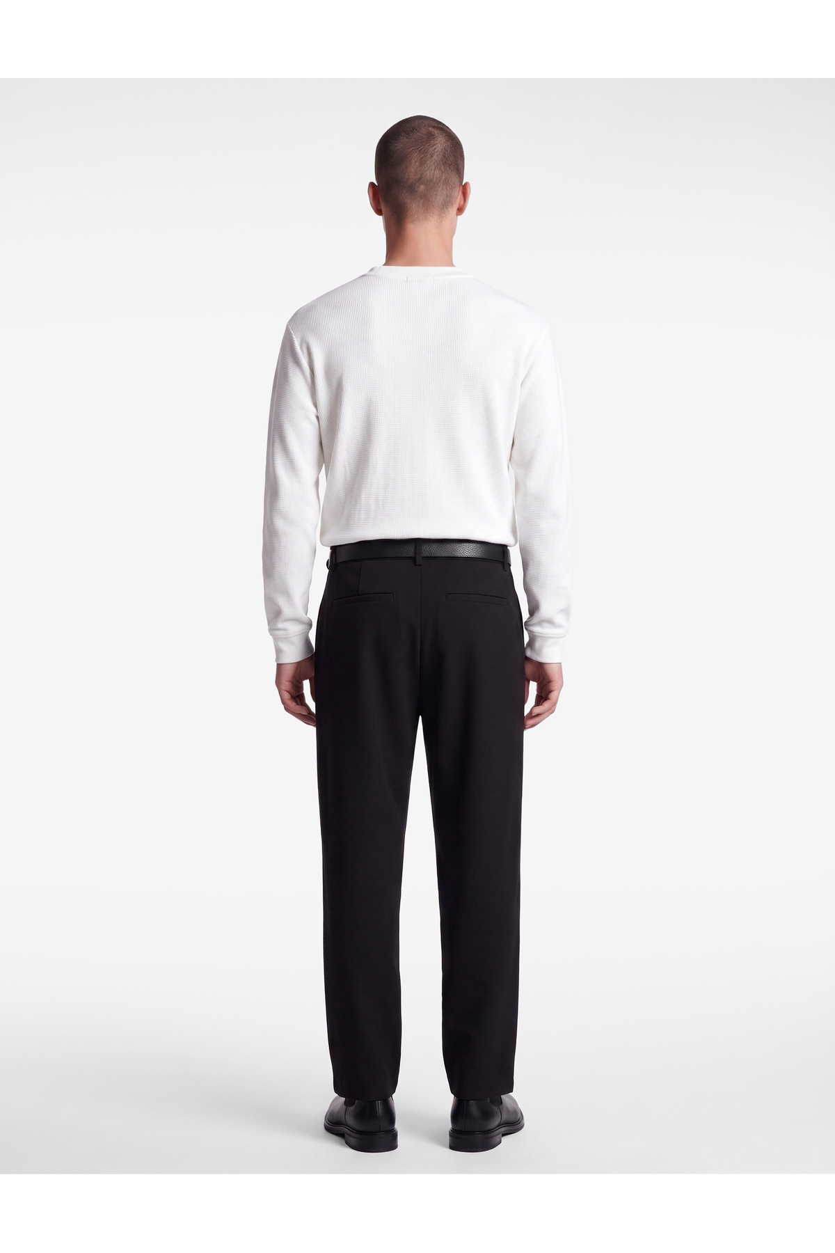 Regular Fit Cepli Viskon Karışımlı Pileli Kumaş Pantolon — مشکی 7WAM40012HW — تصویر 3 از 7