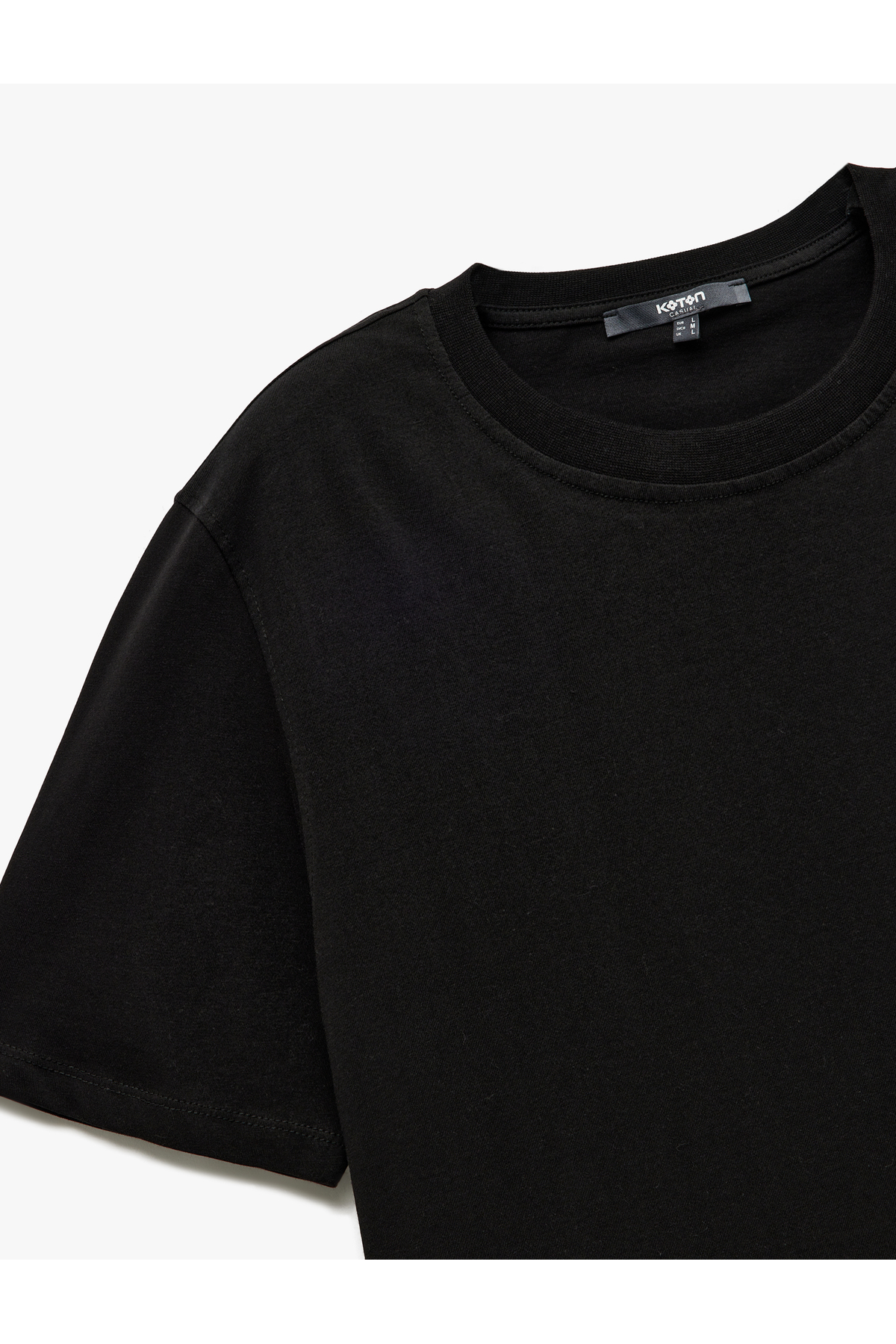 Koton Pamuklu Kısa Kollu Bisiklet Yaka Slim Fit Erkek Basic Tişört görsel 8