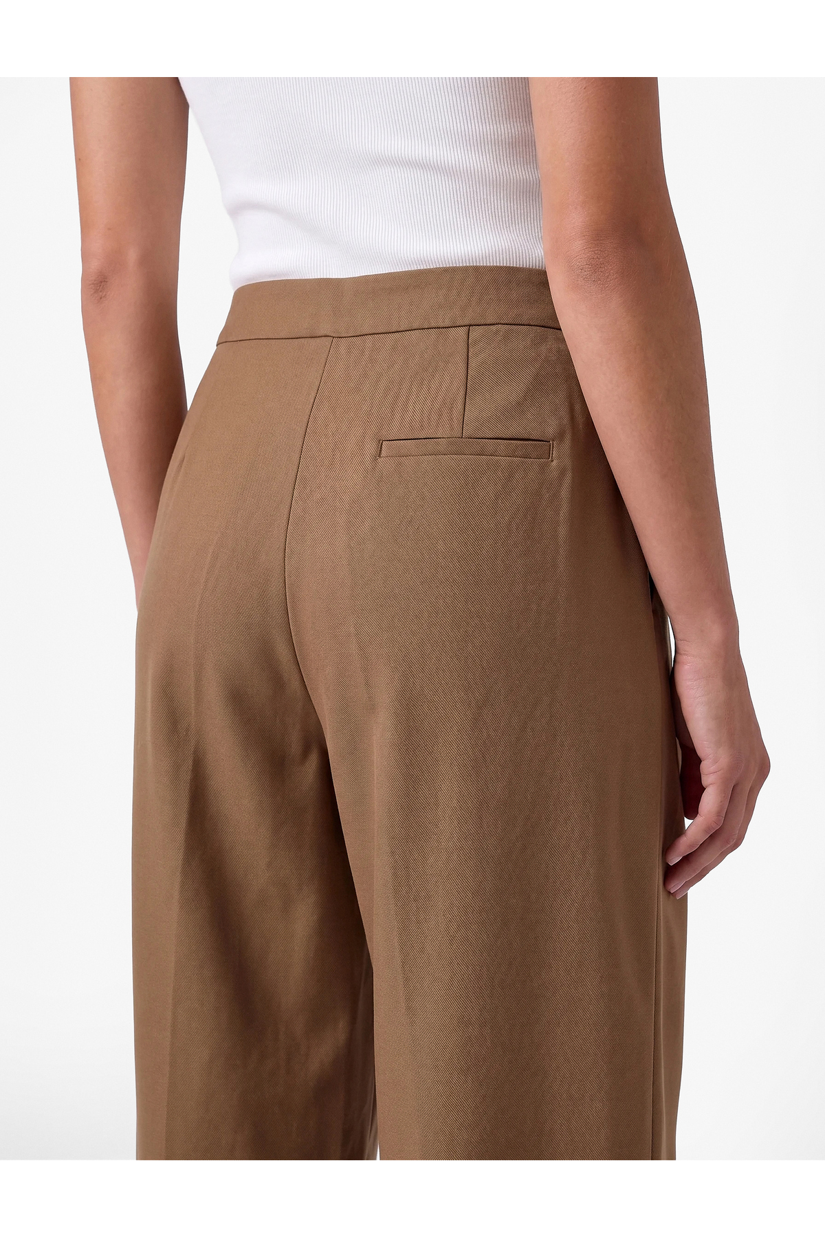 Koton Regular Fit Pile Detaylı Cepli Barrel Kesim Pantolon görsel 5