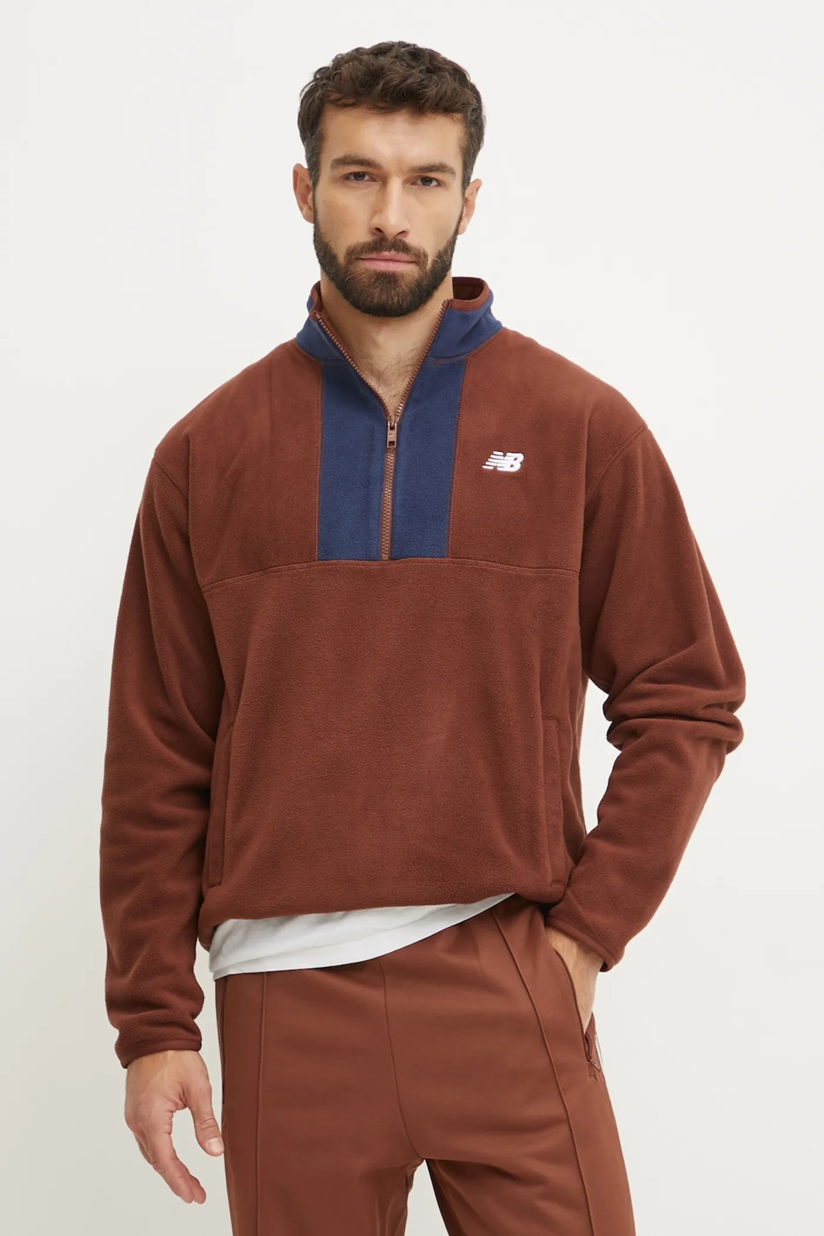سویشرت مردانه MT43518ROK نیو بالانس سویشرت New Balance