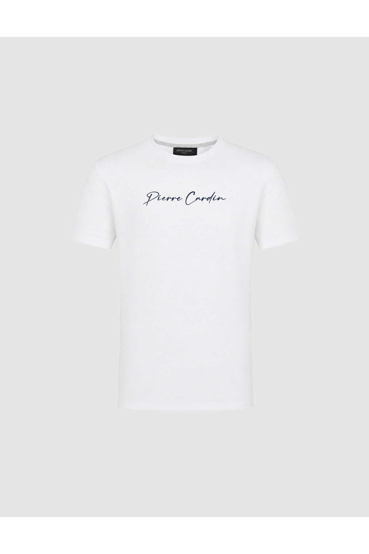 Pierre Cardin Ekru Slim Fit Bisiklet Yaka Tişört 50327858-VR019 görsel 7