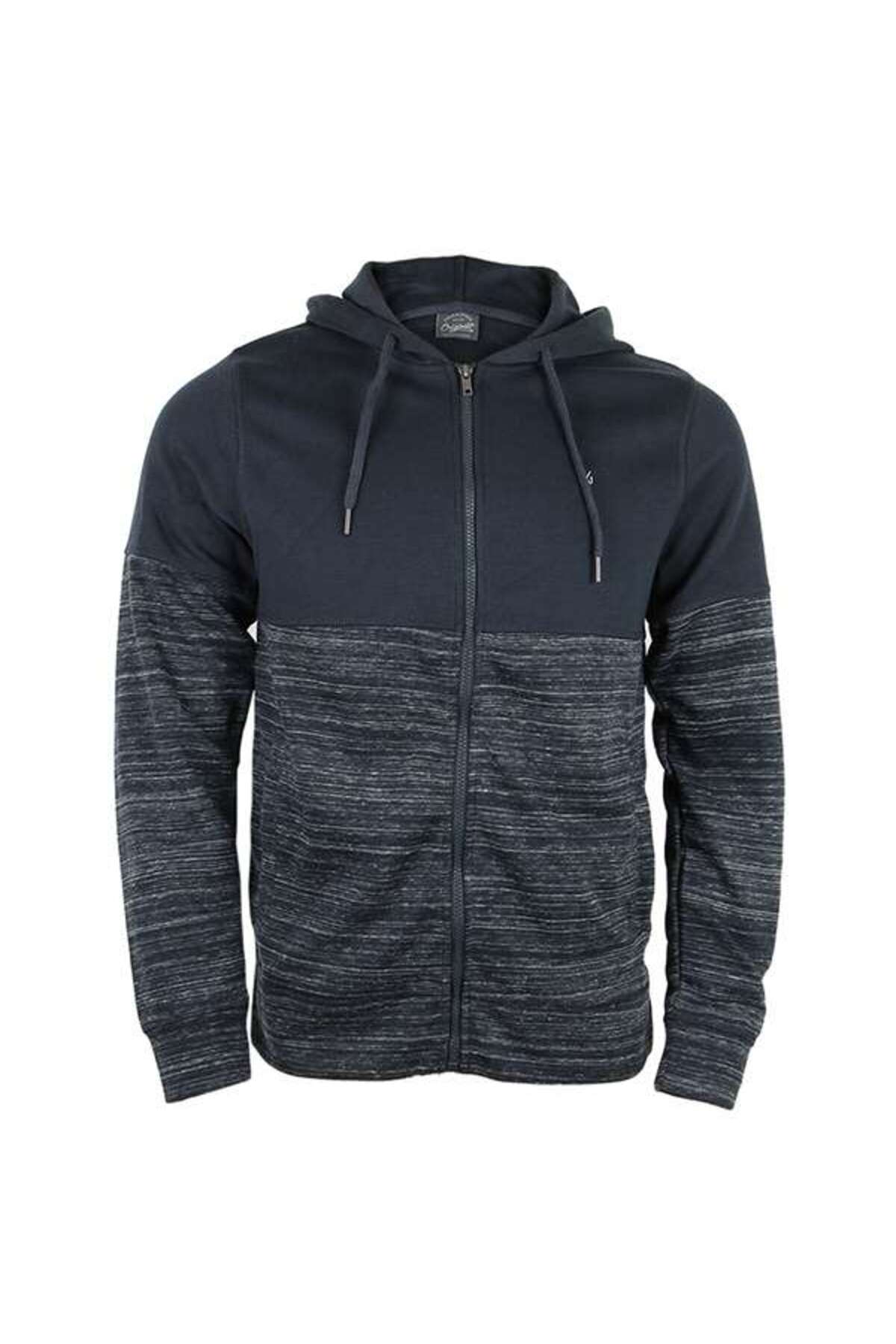 سویشرت مردانه جک جونز کد ۱۲۱۲۲۴۶۵ سرمه‌ای جک اند جونز سویشرت Jack & Jones