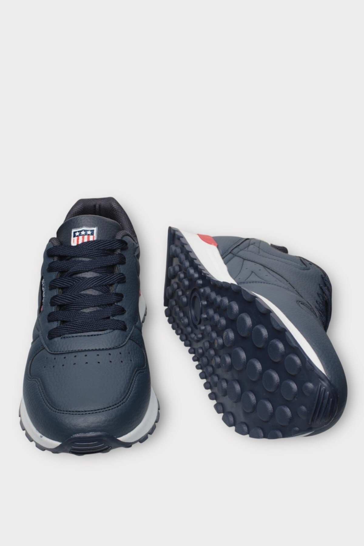 Ortopedik Cilt Sneaker Unisex Spor Ayakkabı LACİVERT — سفید 10031 — تصویر 4 از 7