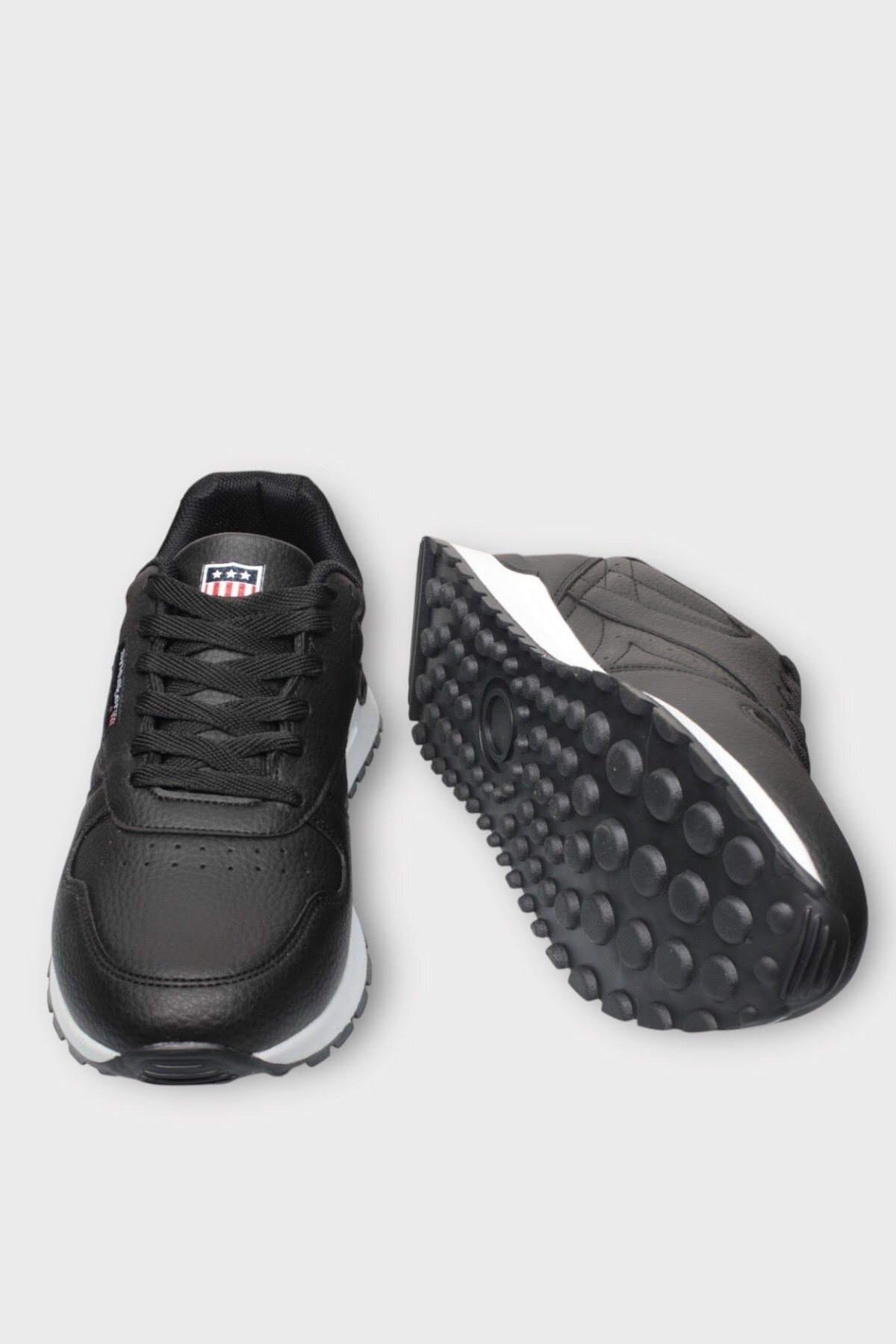 Ortopedik Cilt Sneaker Unisex Spor Ayakkabı SİYAH - BEYAZ — سفید 10031 — تصویر 4 از 7
