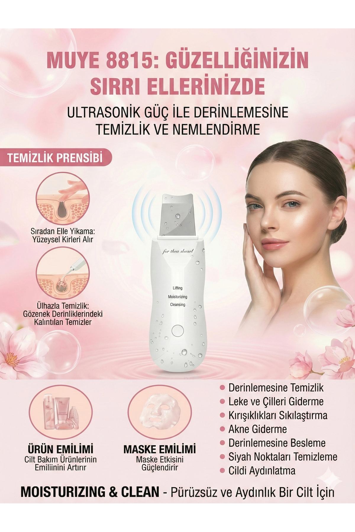 Ultrasonik Spatula Yüz Siyah Nokta Temizleme — CCELDRCPELX28674 — تصویر 2 از 3