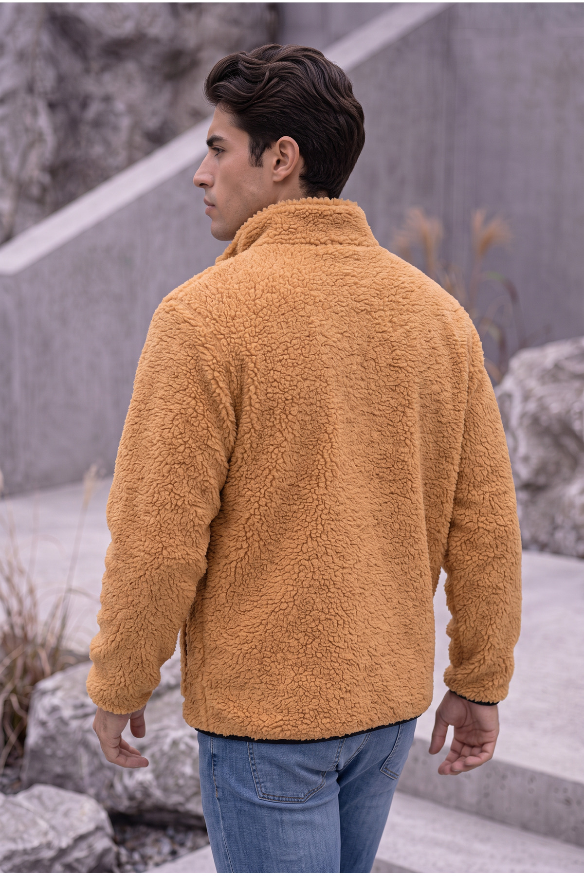 ژاکت پشمی گرم کامل Kiremit KUZU WELSOFT POLAR FULL-ZIP — رنگارنگ E0600 — تصویر 6 از 7