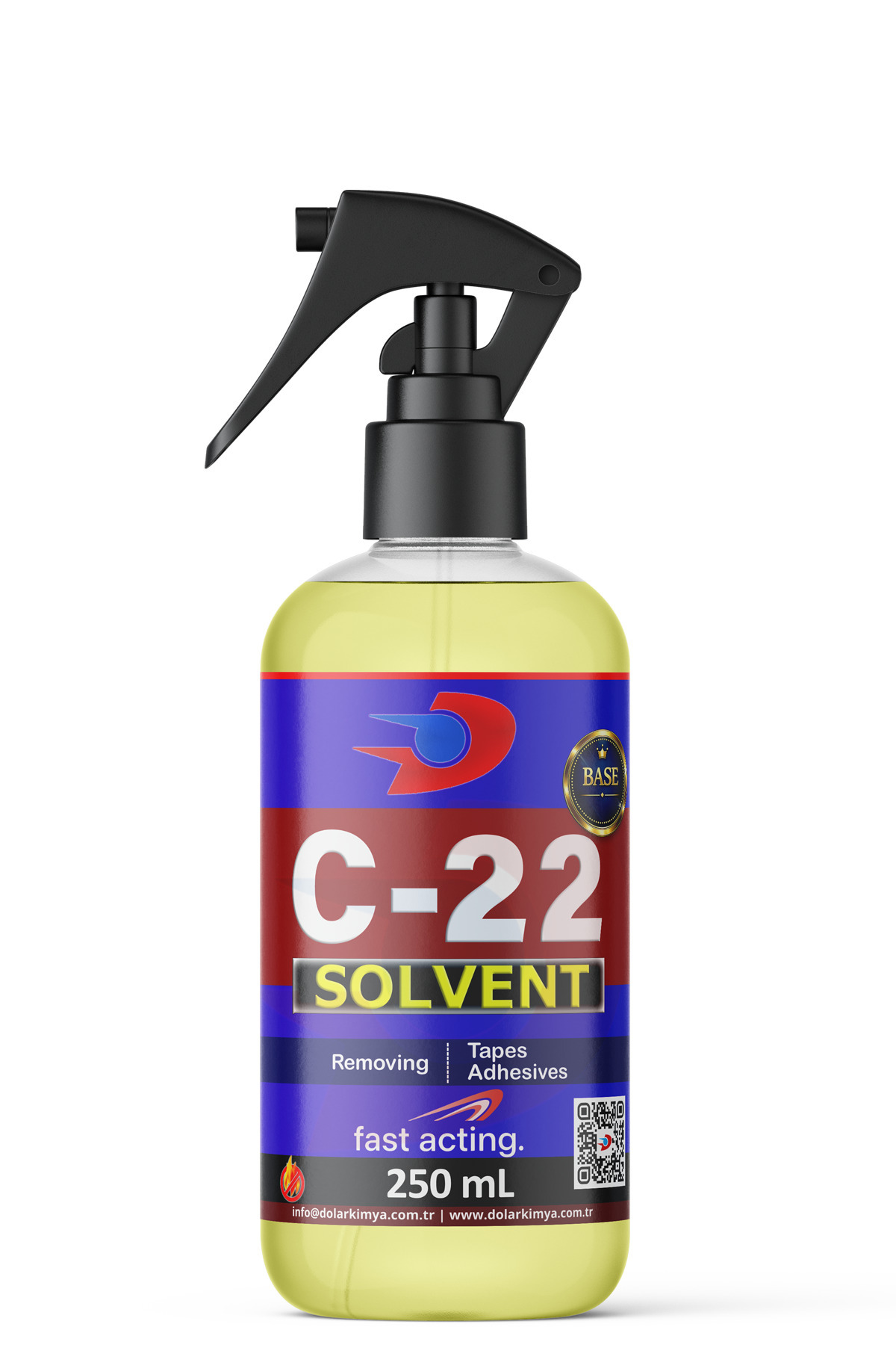 Dolar Kimya حلال موی مصنوعی c22 BASE | 250 میلی لیتر (برطرف کننده چسب موی مصنوعی با پایه روغنی c22، چسب موی مصنوعی و تمیز کننده چسب) — V2.BASE.SP/250