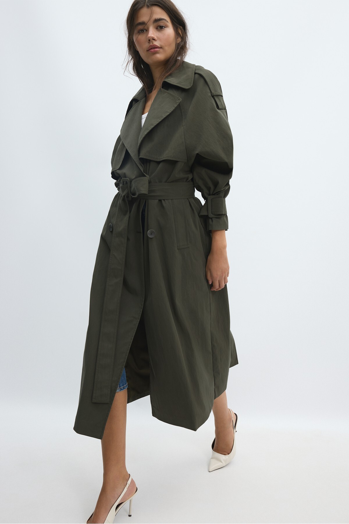 Stradivarius Oversize trençkot