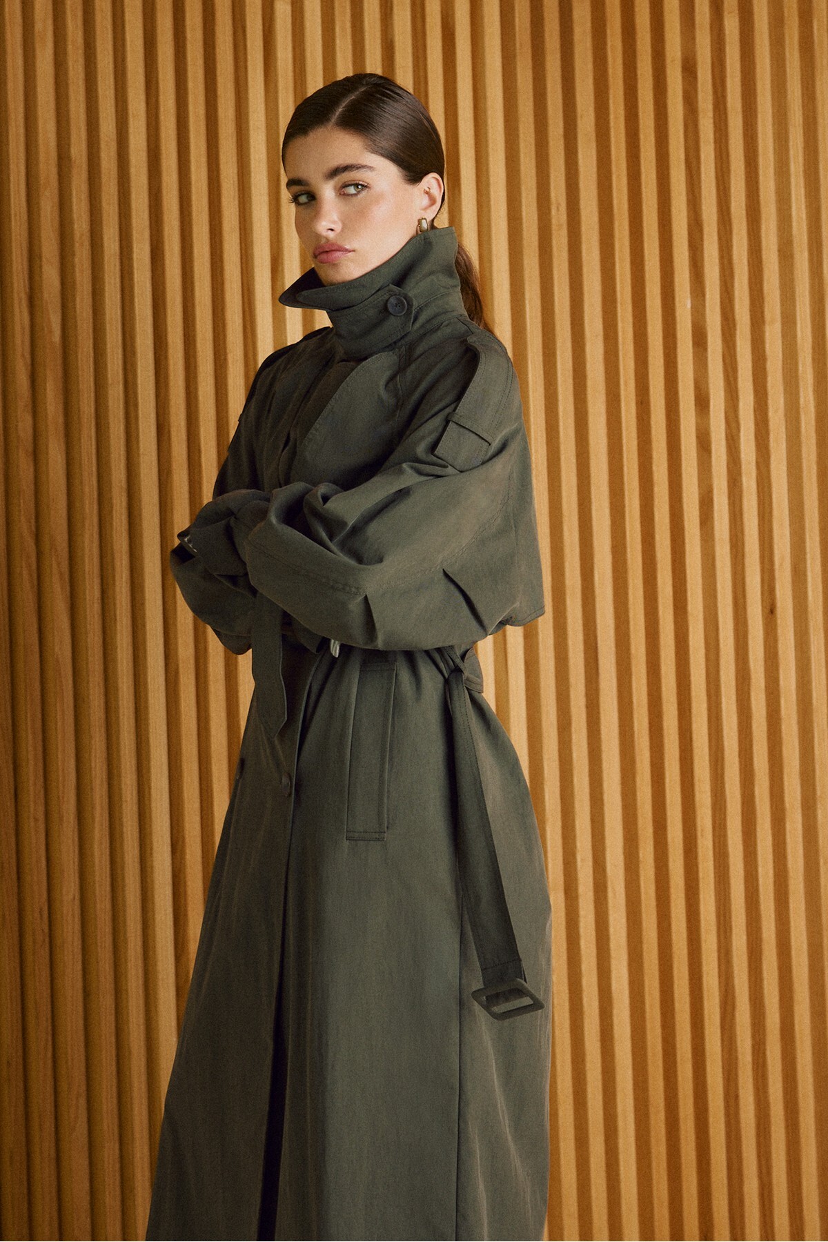 Stradivarius Oversize trençkot görsel 3