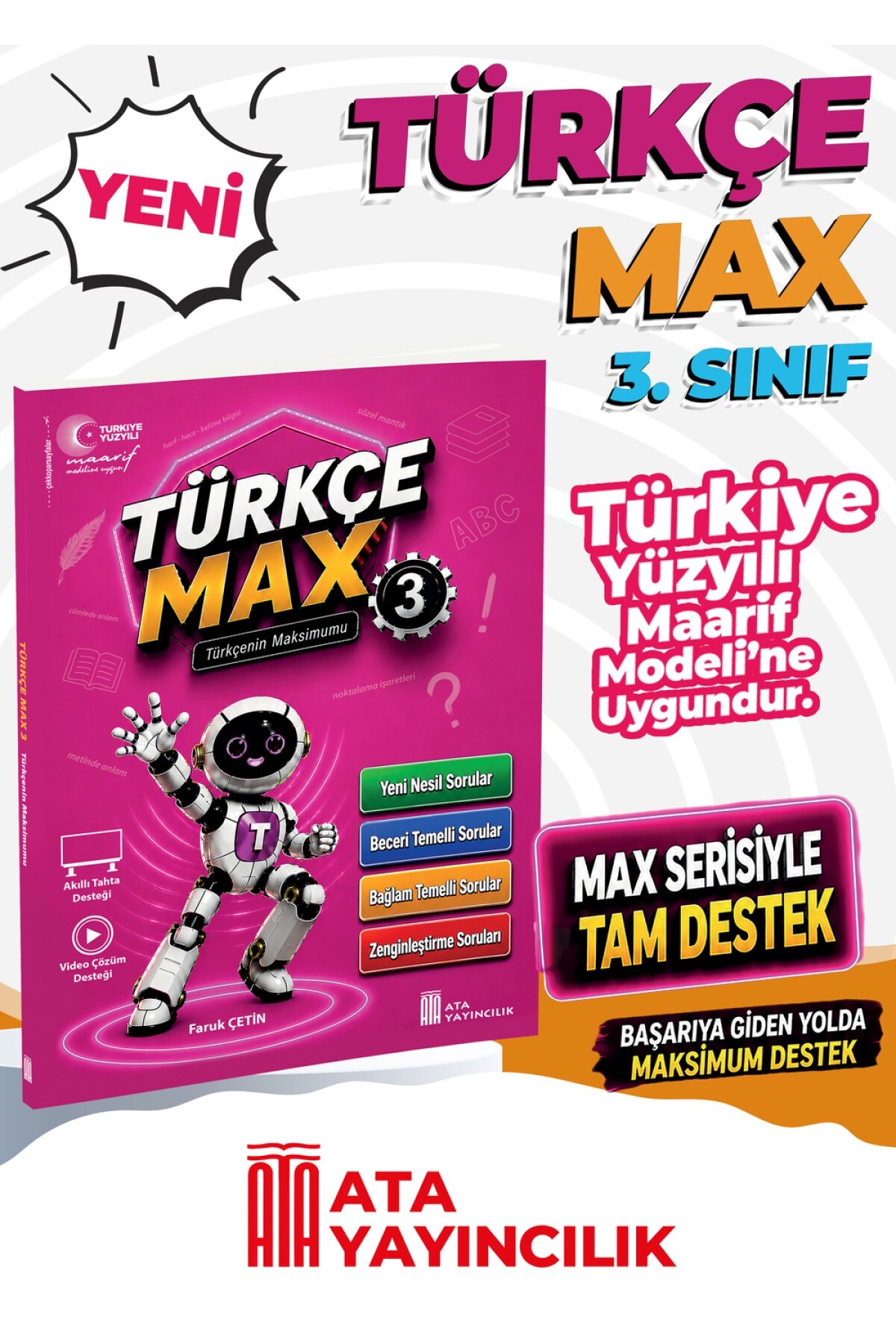 Ata Yayıncılık 3. Sınıf Türkçe Max Soru Bankası - Fiyatı
