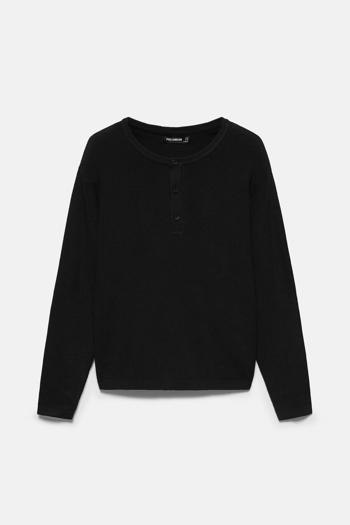 Pull & Bear Henley yaka kazak görsel 5