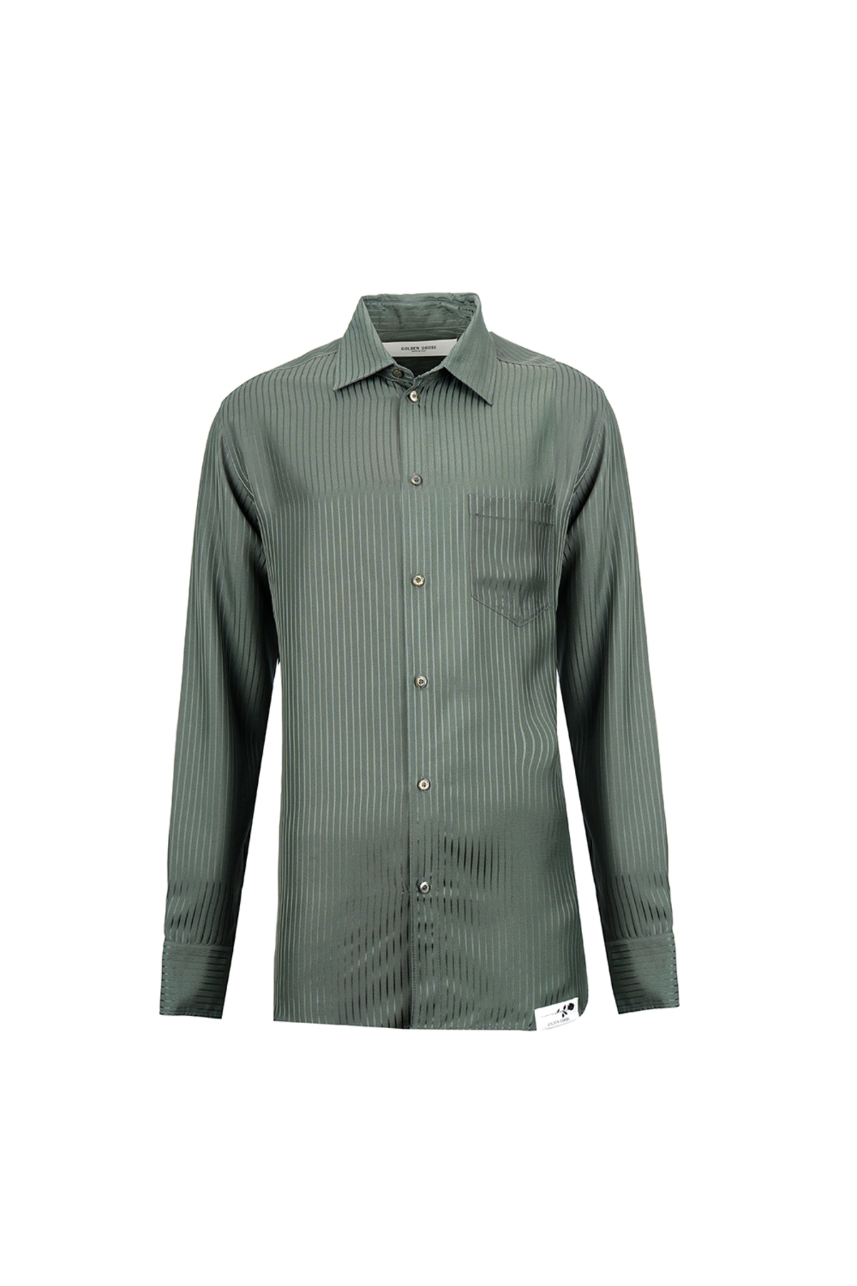 پیراهن مردانه خاکی GMP00246 P002154 35547 گلدن گوس پیراهن Golden Goose
