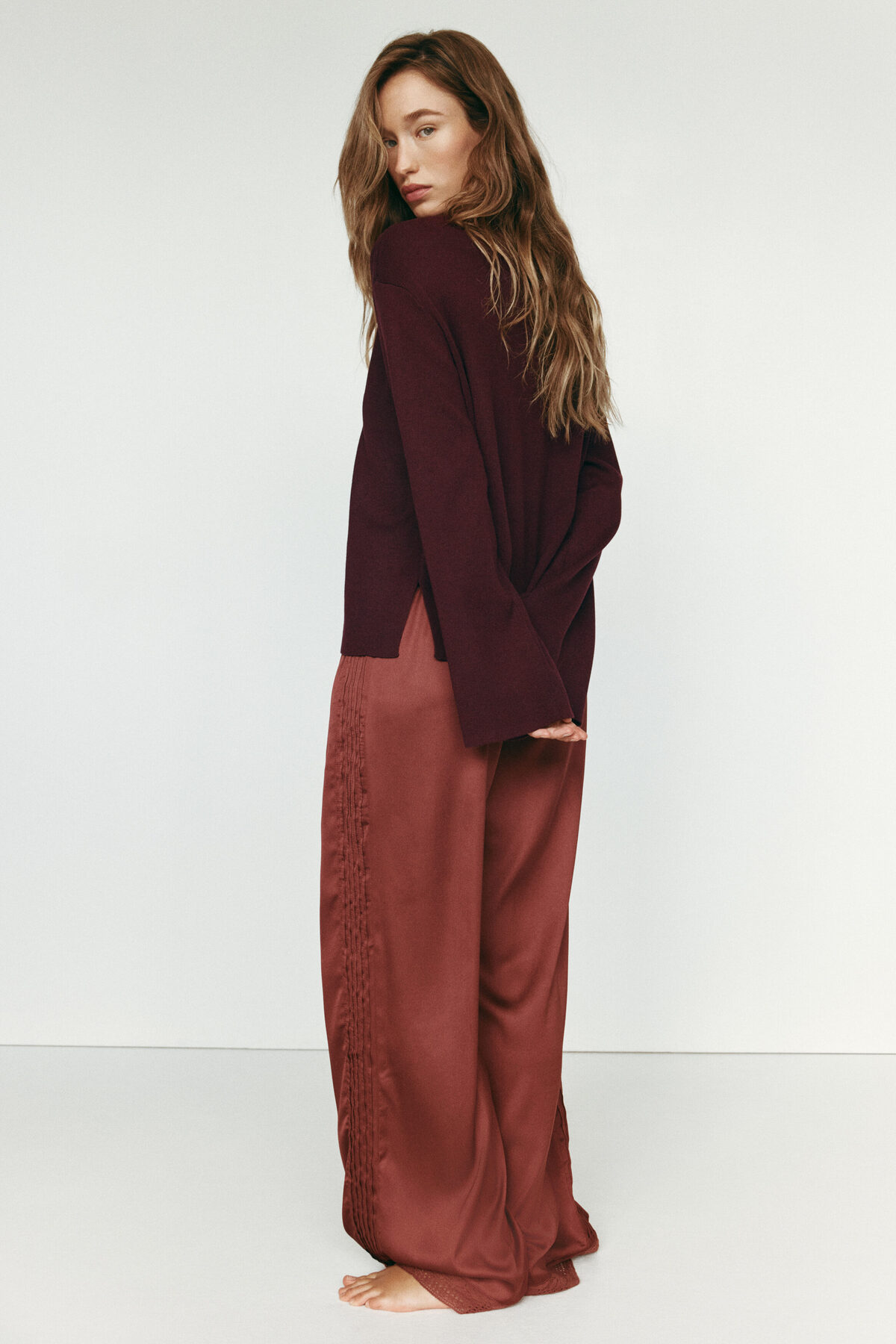 H&M Oversize İnce Triko Kazak görsel 4