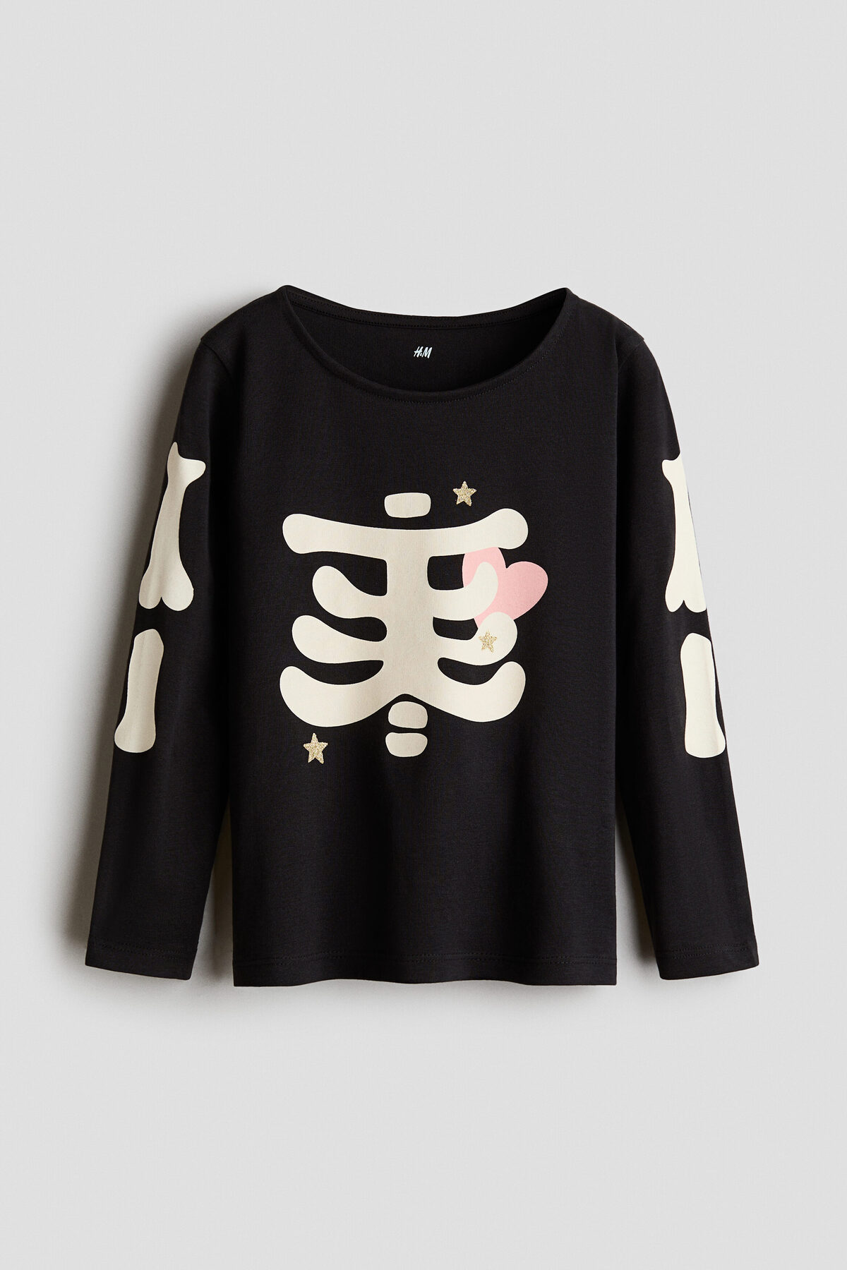 تاپ آستین بلند و طرح‌دار اچ اند ام بادی H&M