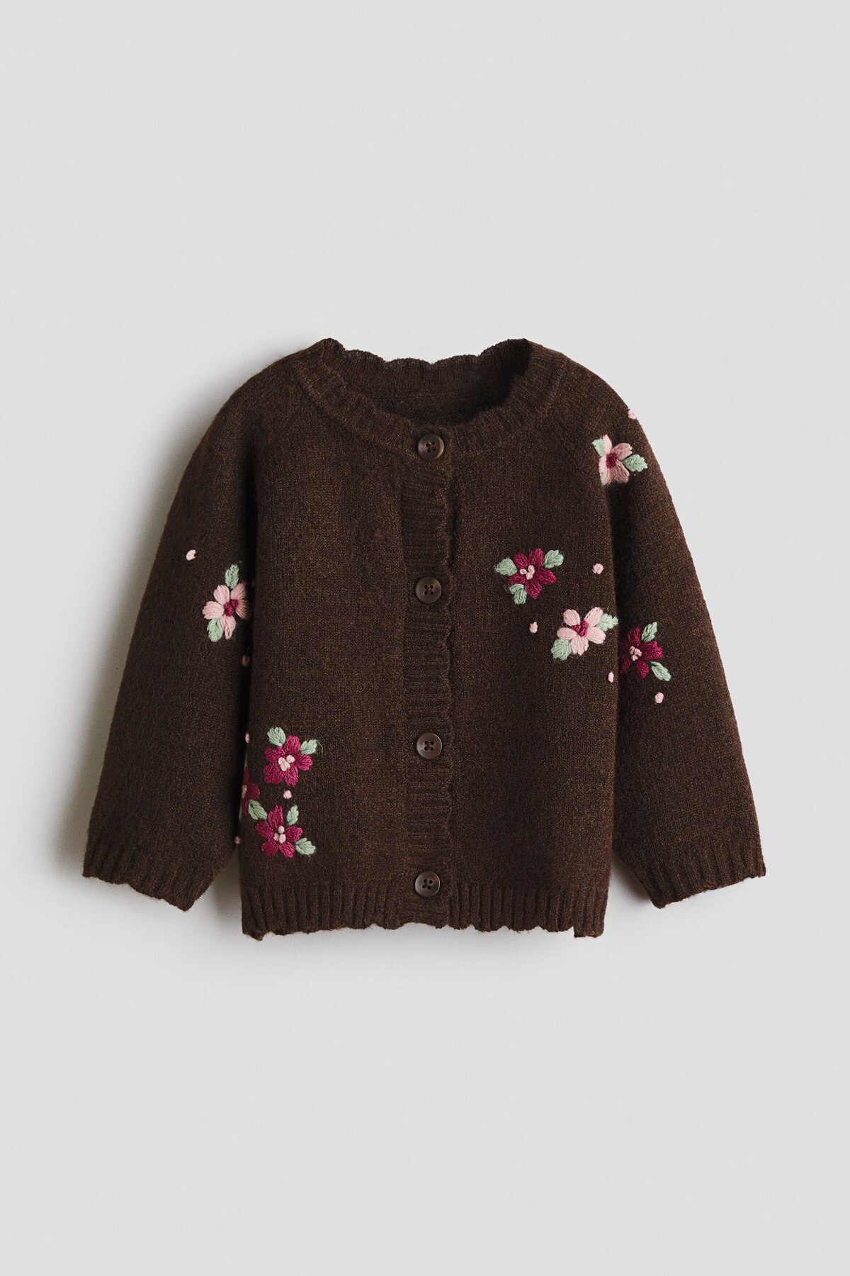 ژاکت بافتنی گلدوزی شده اچ اند ام ژاکت کشی H&M