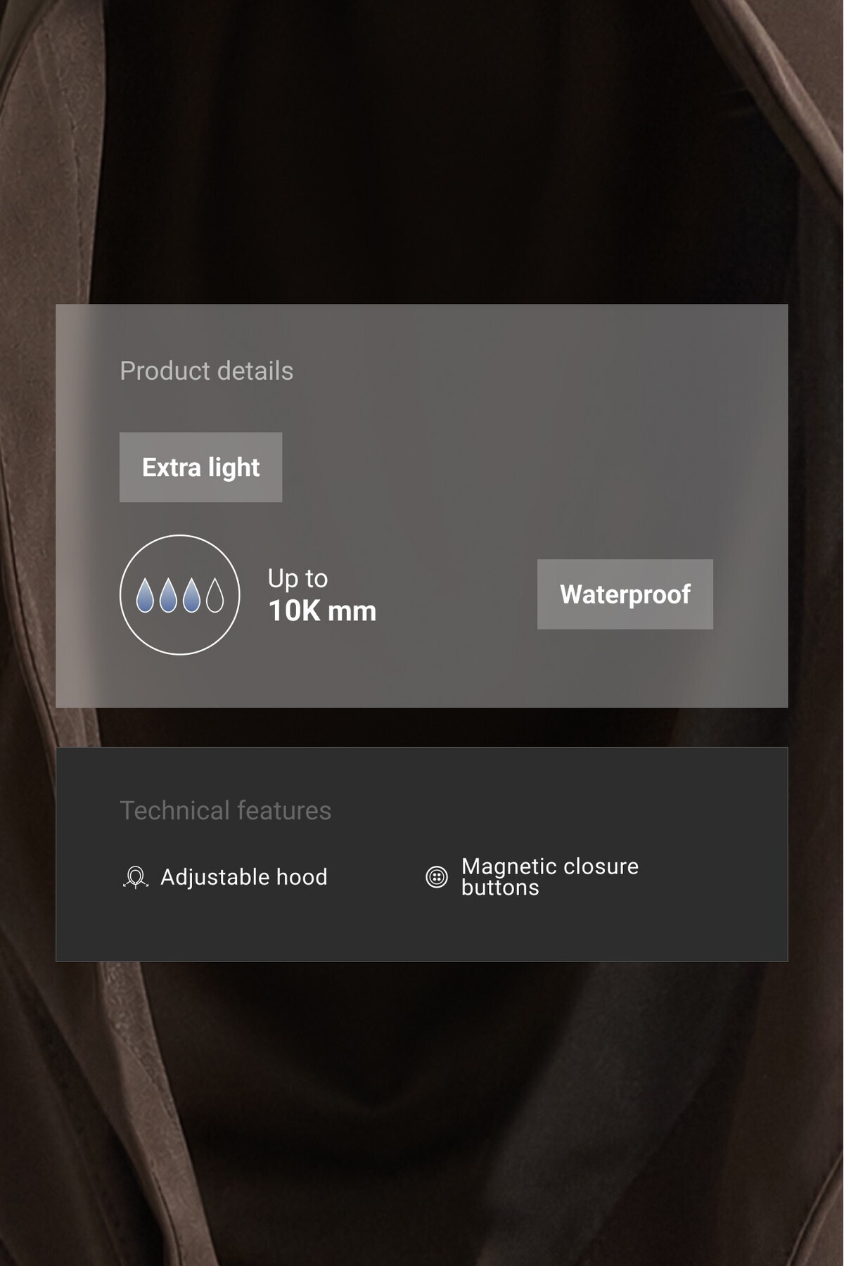 کاپشن ضد آب 10K با کلاه