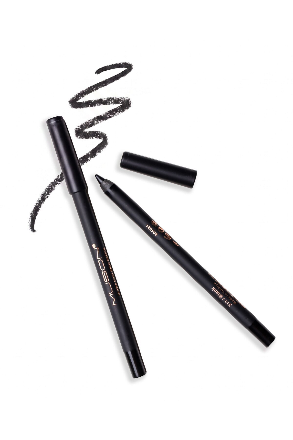 Ultra Eyeliner Pencil 311 Black Suya Dayanıklı Göz Kalemi — سفید KMAGMGK00002 — تصویر 4 از 4