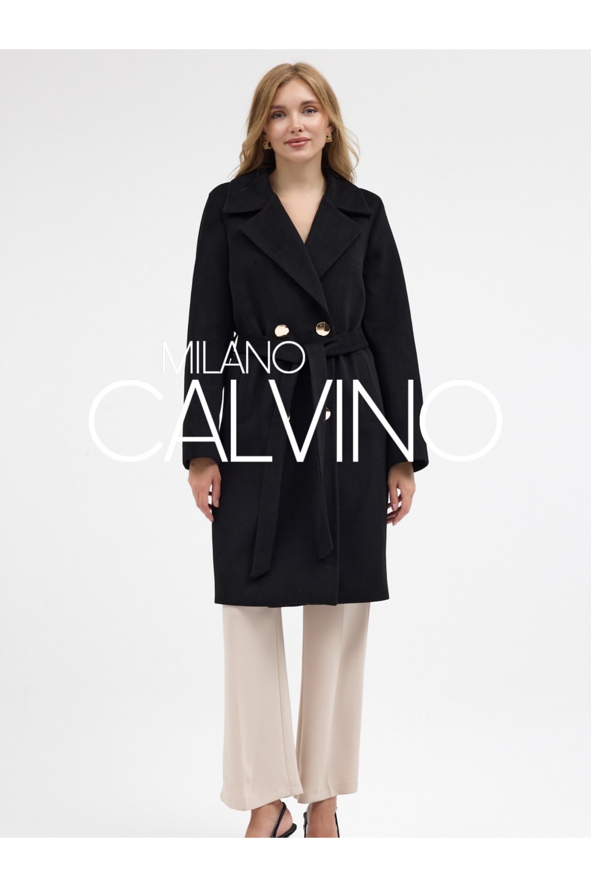Milano Calvino ESSENTIALS CLASSIC COAT - KAŞMİR DOKULU KLASİK PALTO