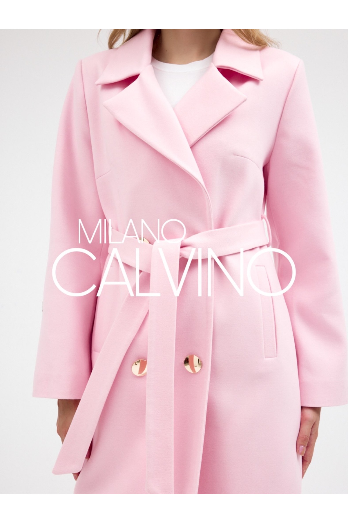 Milano Calvino ESSENTIALS CLASSIC COAT - KAŞMİR DOKULU KLASİK PALTO görsel 3