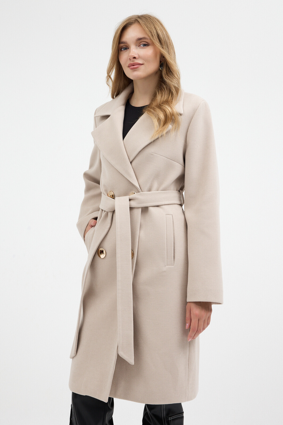 Milano Calvino ESSENTIALS CLASSIC COAT - KAŞMİR DOKULU KLASİK PALTO görsel 7