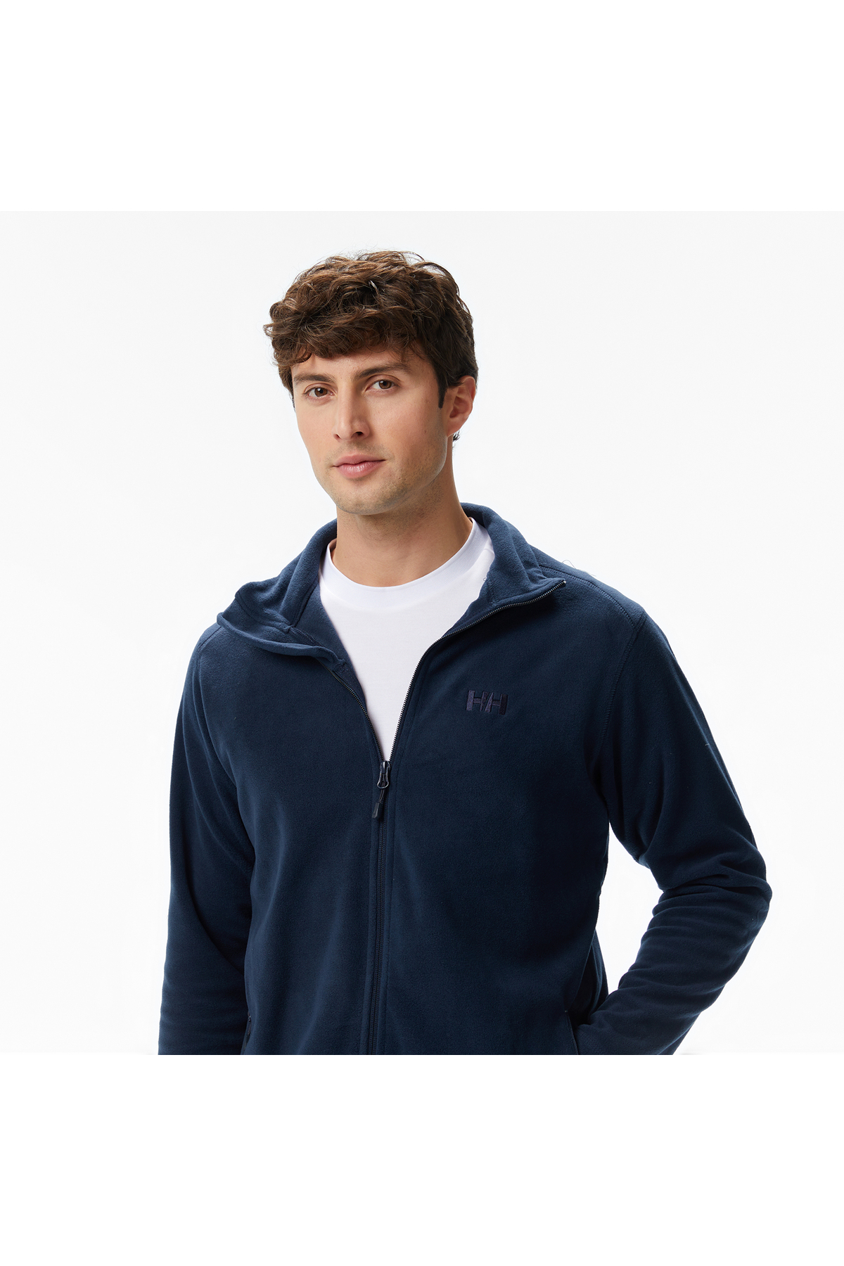 HHA.599 Fullzip Polar Jacket Navy Blue — رنگارنگ HHA.U599 — تصویر 4 از 4