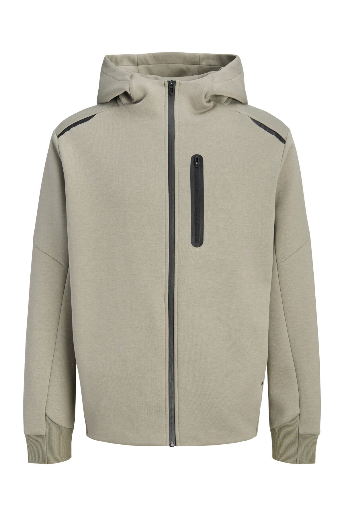 سویشرت زیپ‌دار مردانه Jcofusion مدل Full Zip Hood کد ۱۲۳۰۱۰۸۹ جک اند جونز سویشرت Jack & Jones