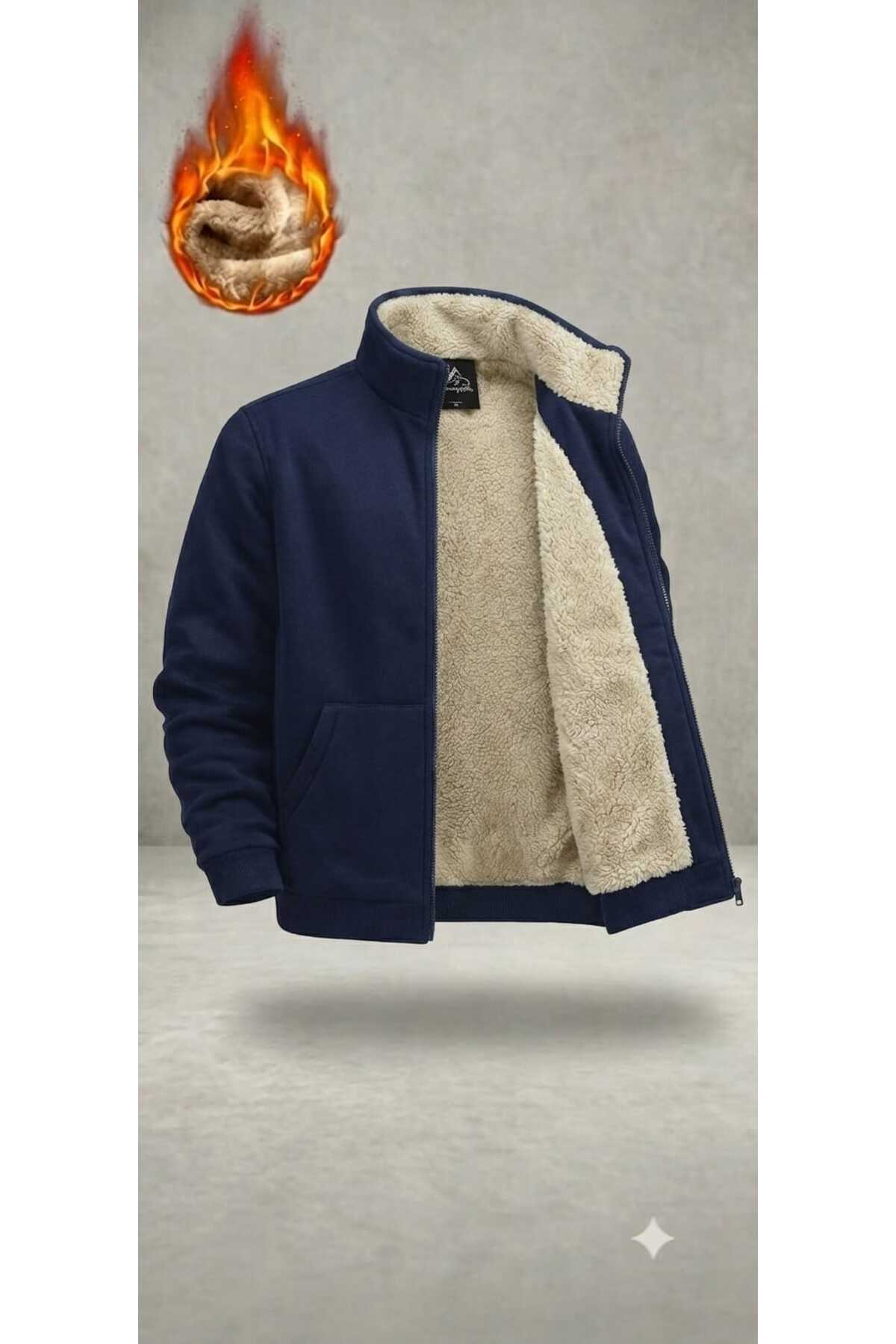 Urban Look Unisex Ultra Sıcak Tutan İçi Kürklü Peluş Astarlı Renk Seçenekli Eşofman Üstü