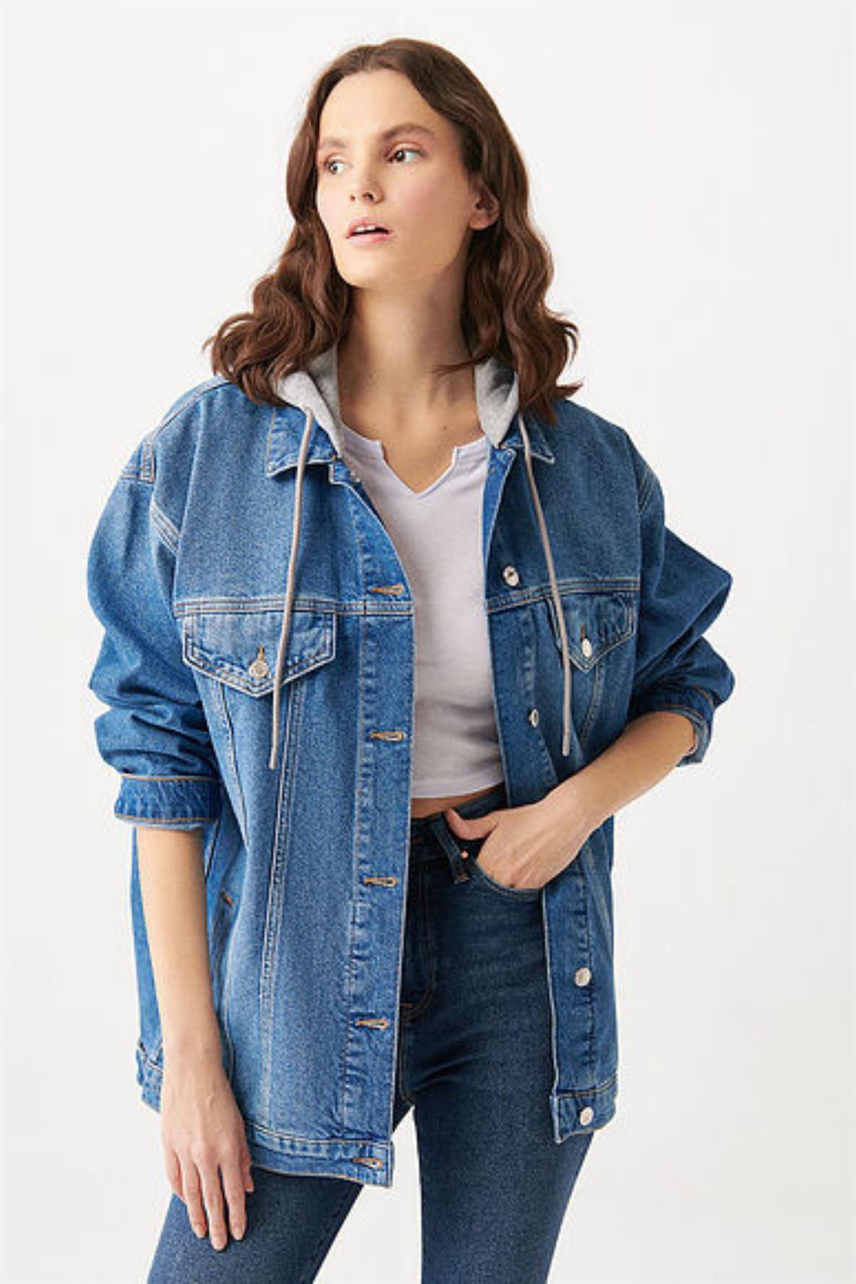 Mavi Lexa Kadın Jean Ceket M110641-35