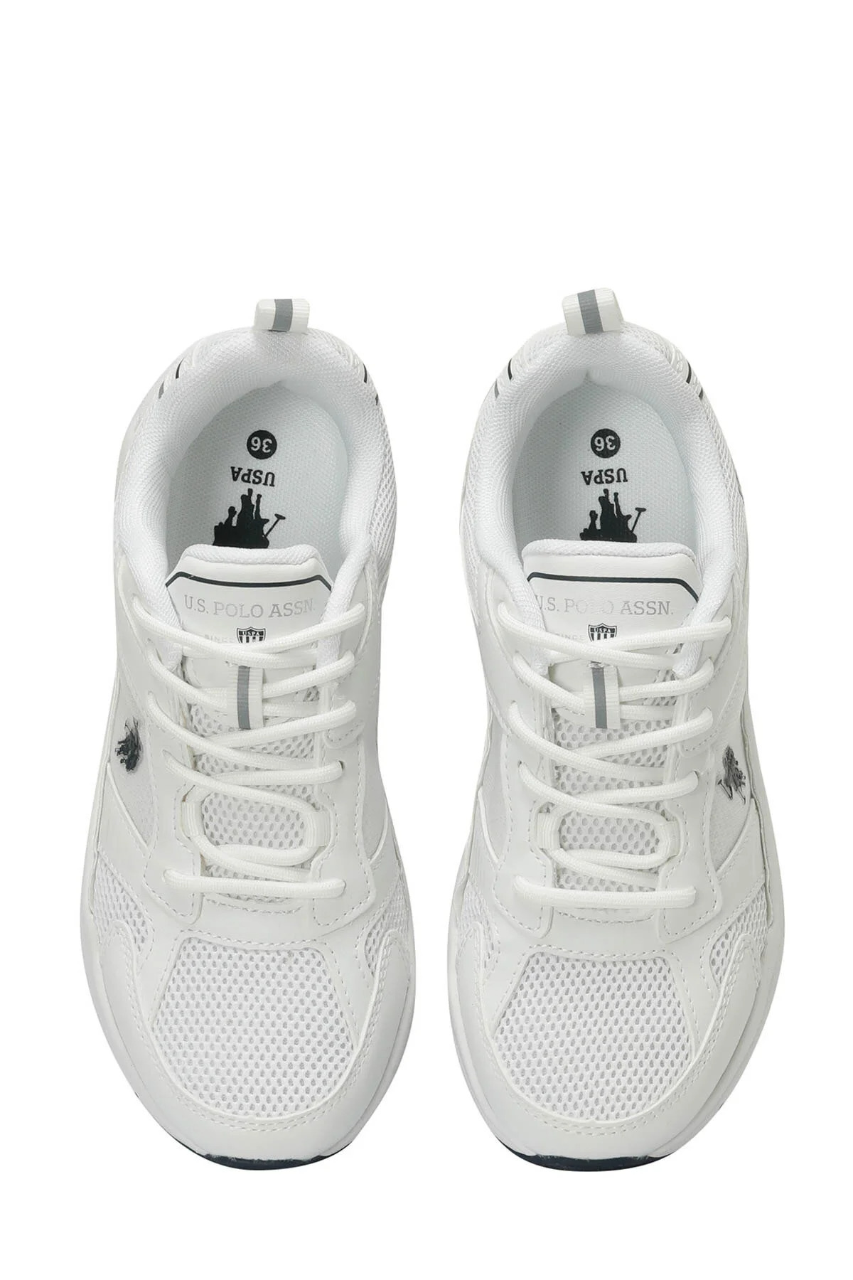 U.S. Polo Assn. KZ-3534 Beyaz Kadın Günlük Sneaker Comfort Casual Anatomik Spor Ayakkabı görsel 4