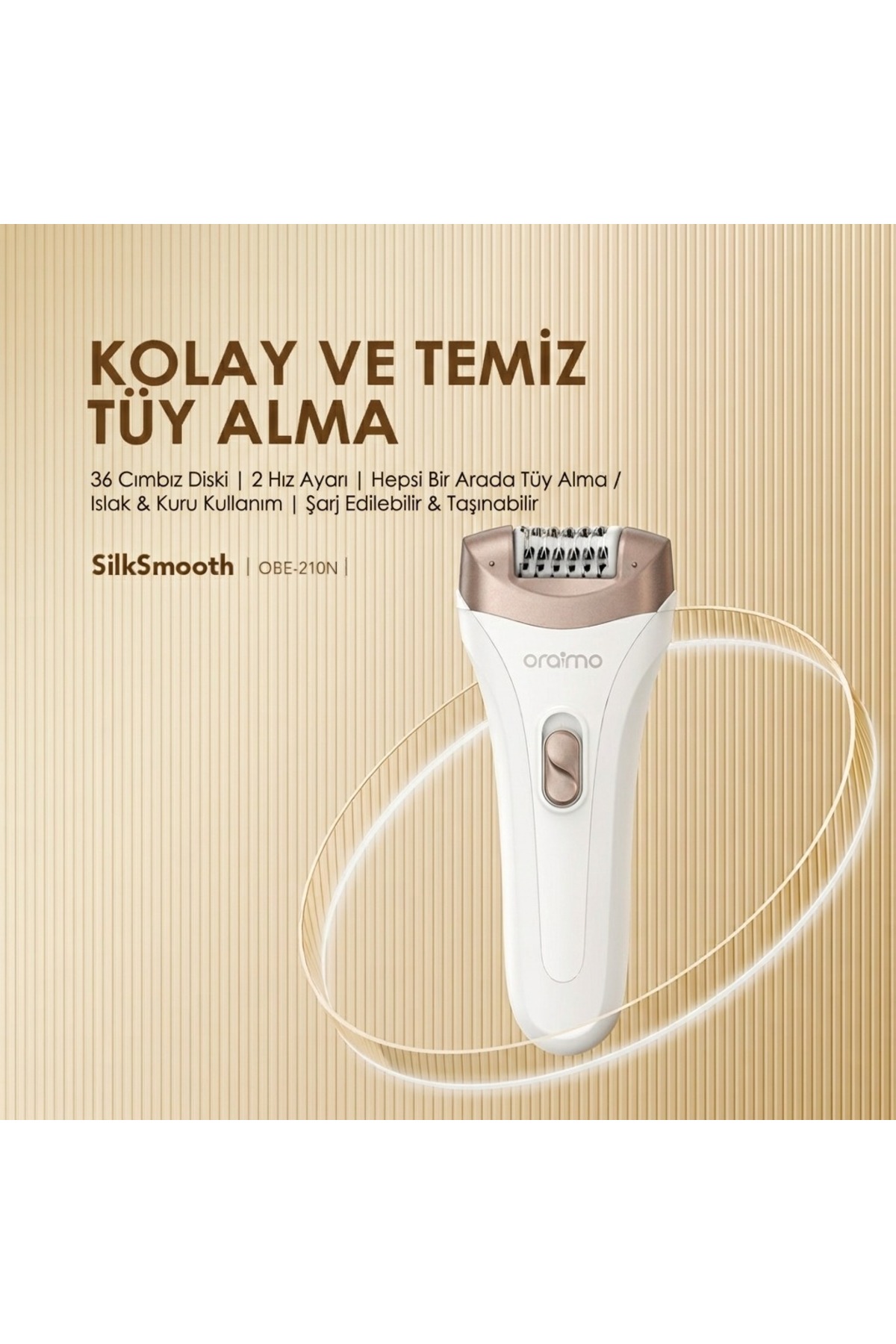  اپیلاتور OBE-210N سفید — TYC3814AE08D1E29857721F00  — تصویر 6 از 7