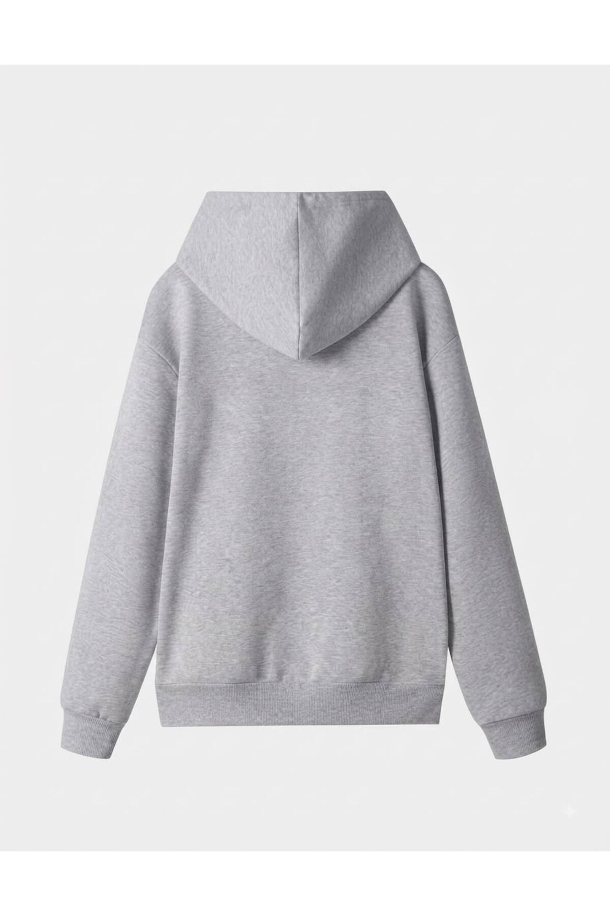 LELVANİ KADIN ENEMİES TO LOVERS YAZI BASKILI KAPÜŞONLU SWEATSHIRT görsel 4