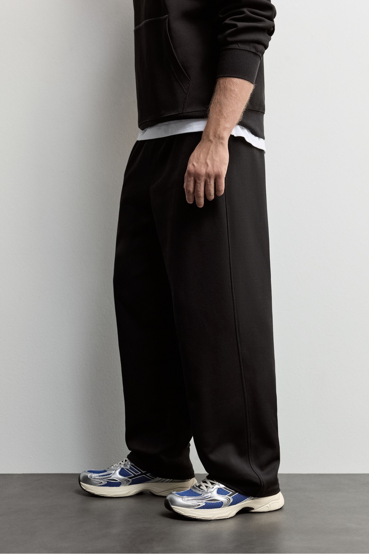 İnterlok baggy jogger pantolon — مشکی G000C747875802 — تصویر 3 از 8