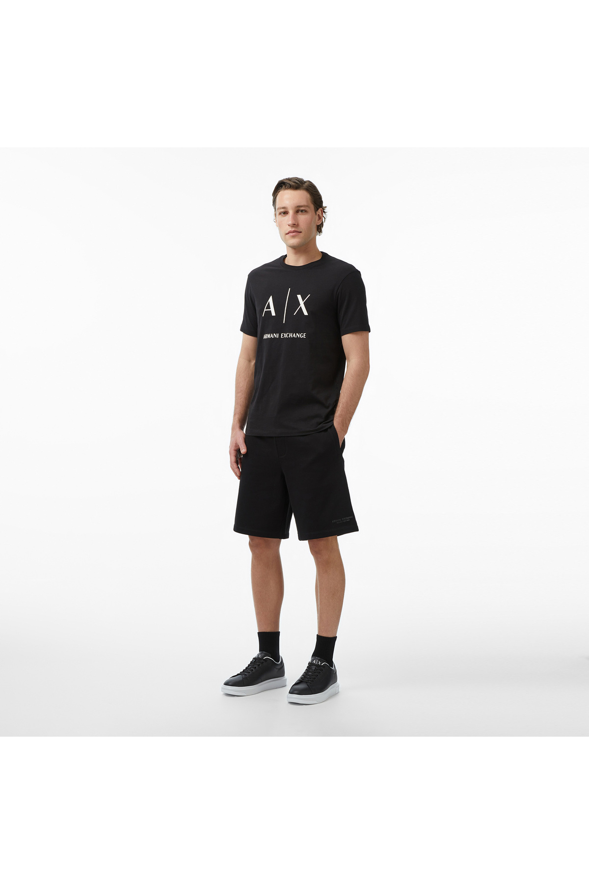 شلوارک مشکی مردانه آرمانی اکسچنج شلوارک برمودا Armani Exchange